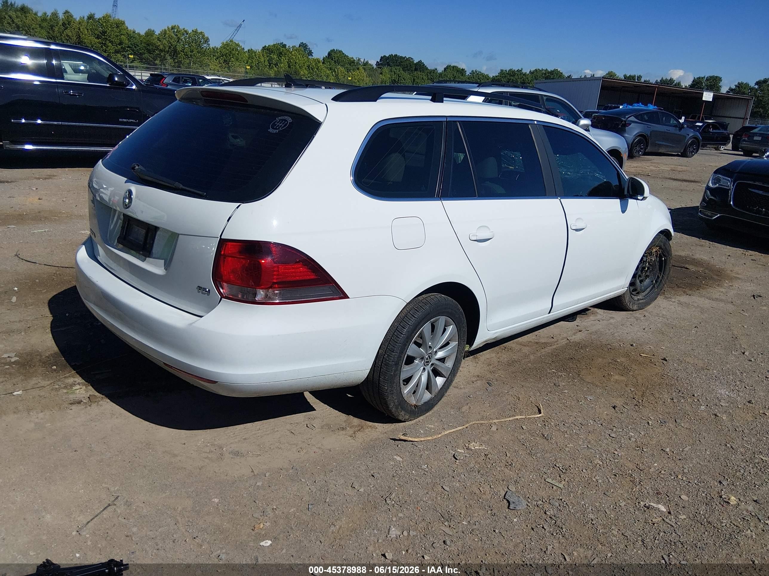 2014 Volkswagen Jetta Sportwagen 2.0l Tdi White vin: 3VWML7AJ8EM625482