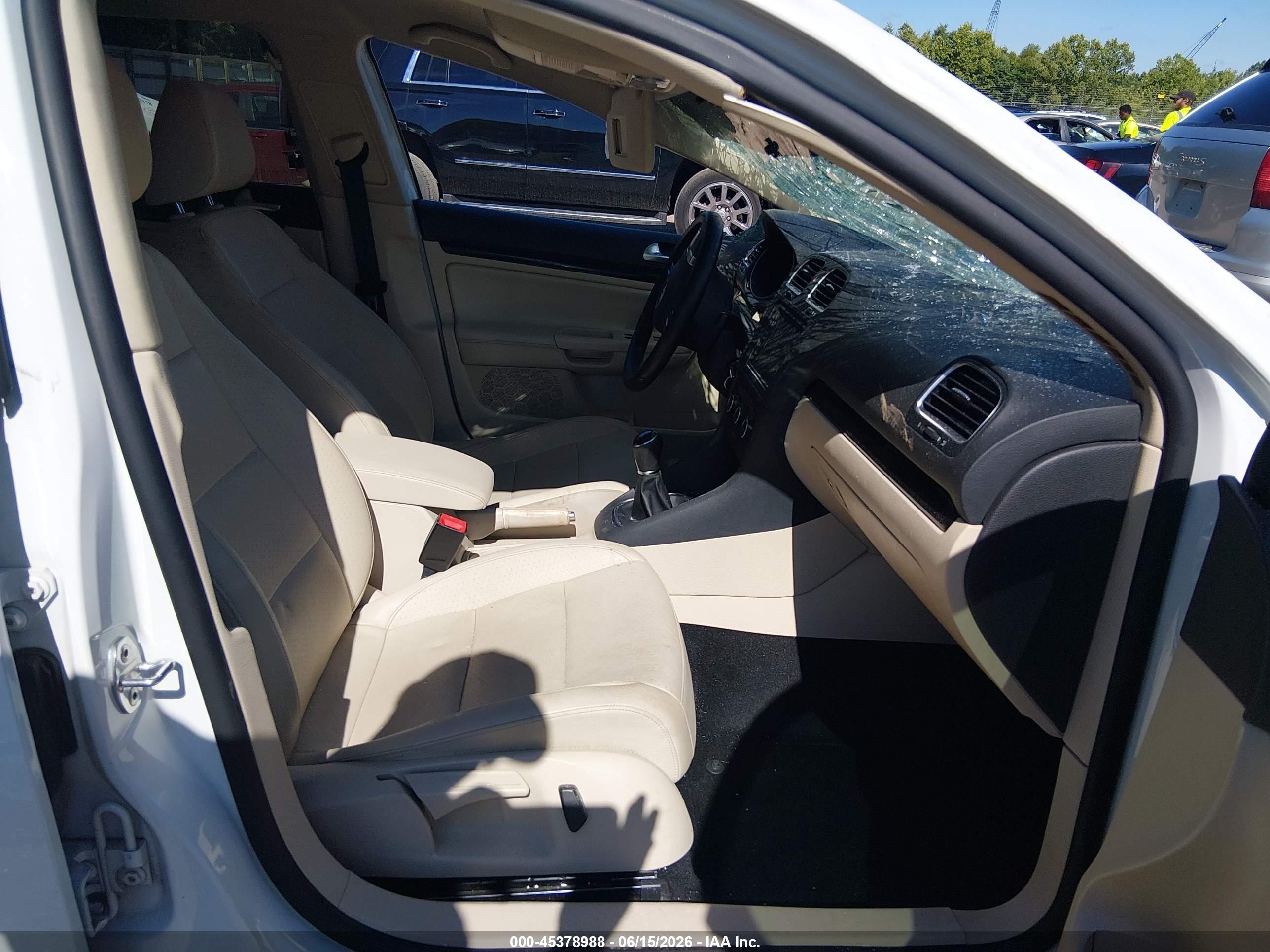 2014 Volkswagen Jetta Sportwagen 2.0l Tdi White vin: 3VWML7AJ8EM625482