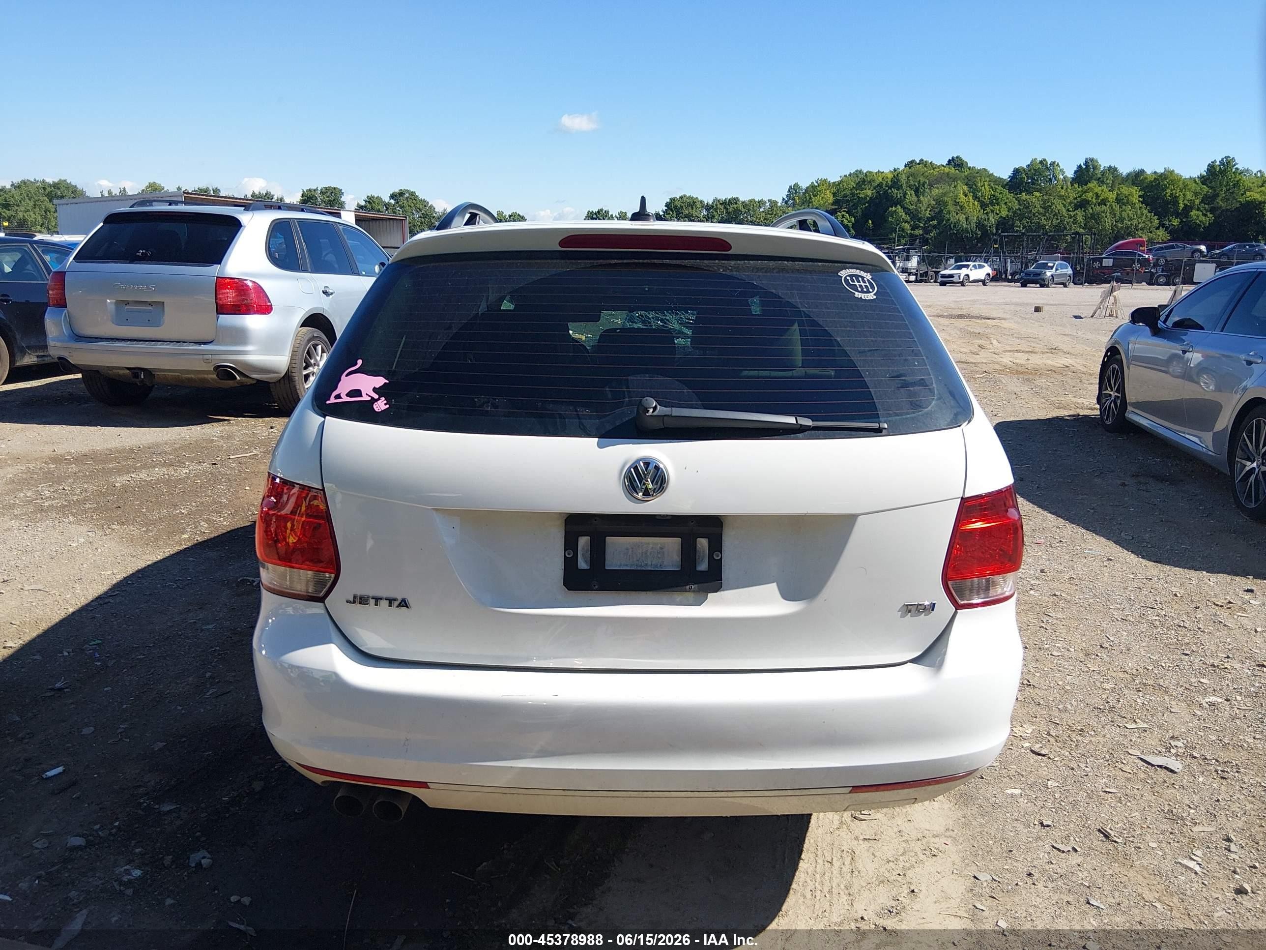 2014 Volkswagen Jetta Sportwagen 2.0l Tdi White vin: 3VWML7AJ8EM625482