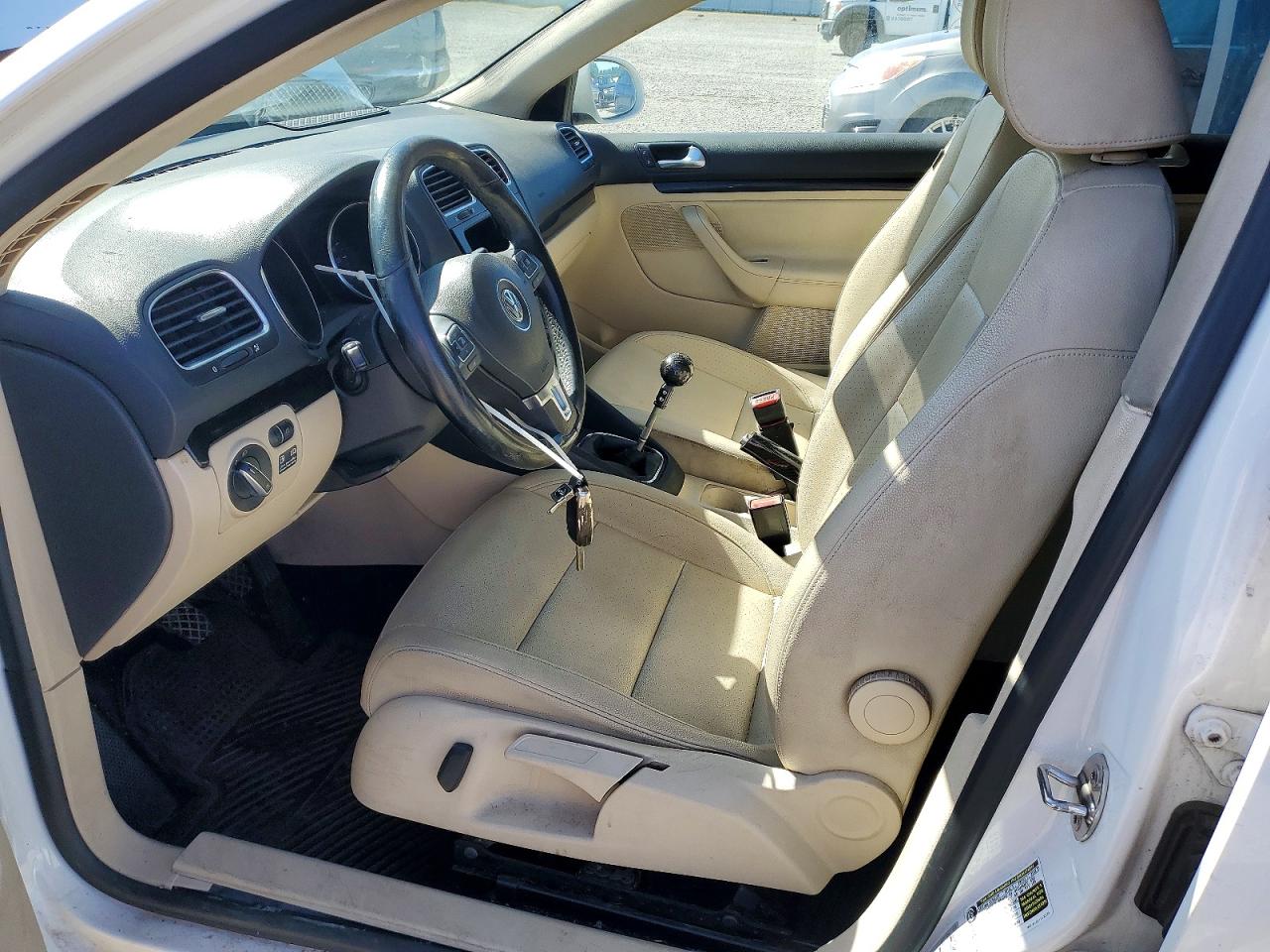 2011 Volkswagen Jetta Tdi White vin: 3VWML7AJ9BM618326