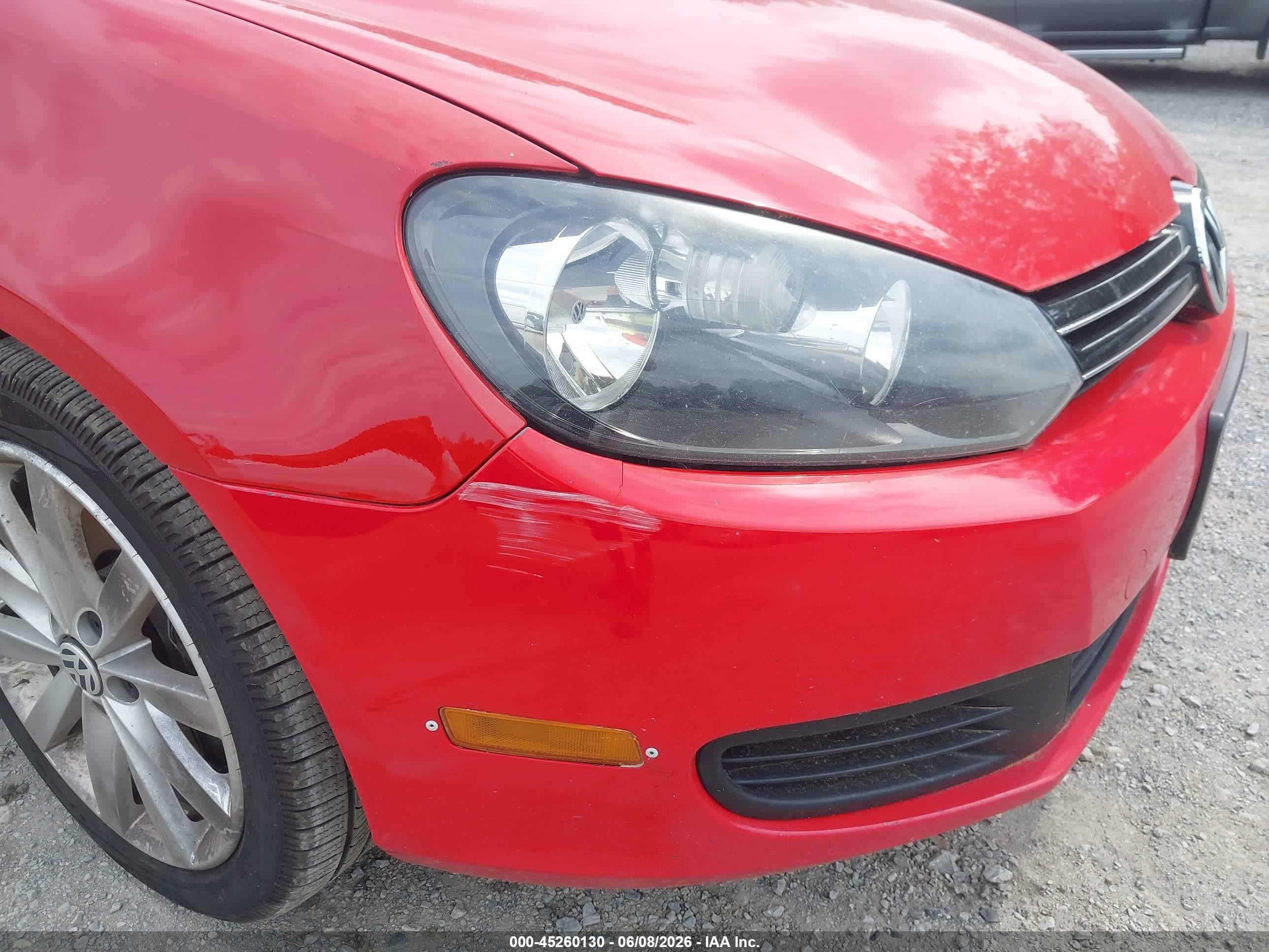 2011 Volkswagen Jetta Sportwagen 2.0l Tdi Красный vin: 3VWML7AJ9BM701982