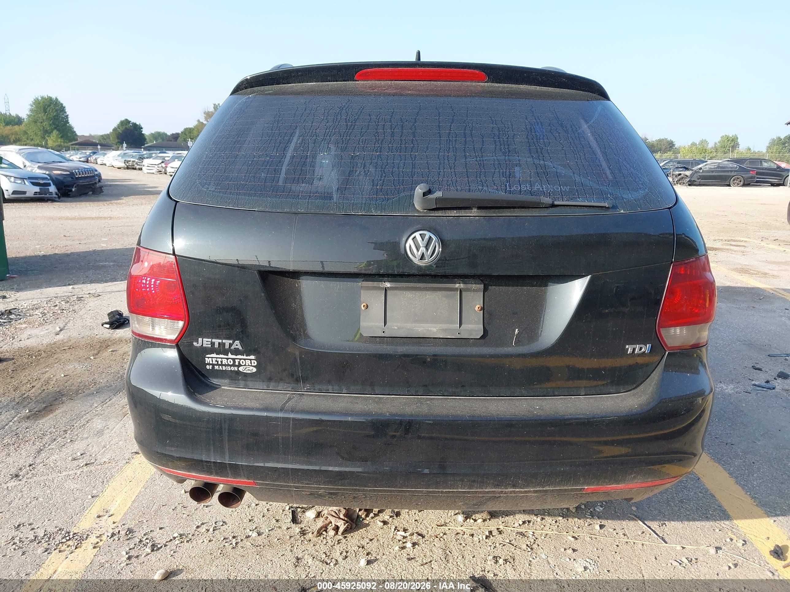 2013 Volkswagen Jetta Sportwagen 2.0l Tdi Black vin: 3VWML7AJ9DM639938
