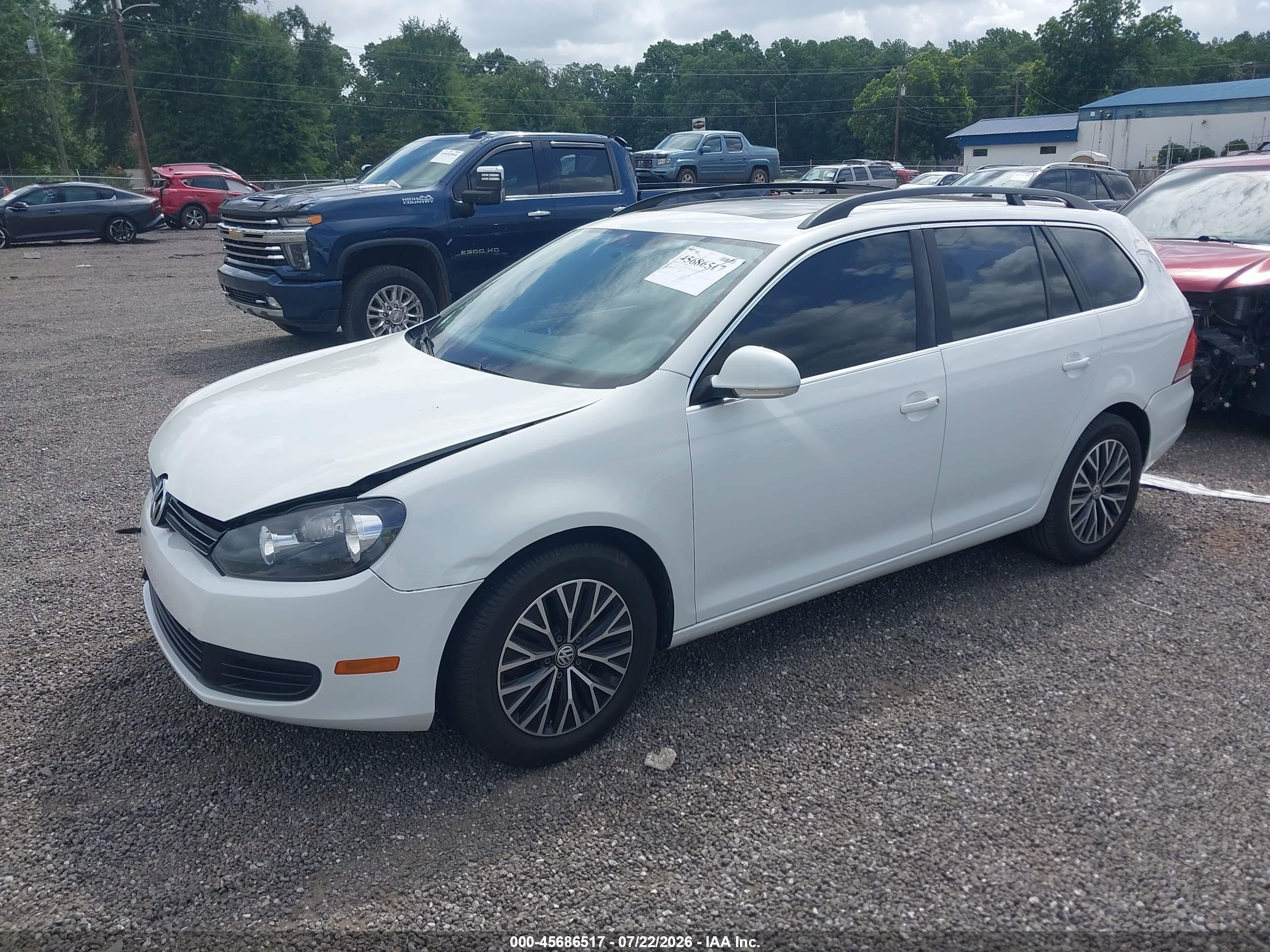 2014 Volkswagen Jetta Sportwagen 2.0l Tdi White vin: 3VWML7AJ9EM623949