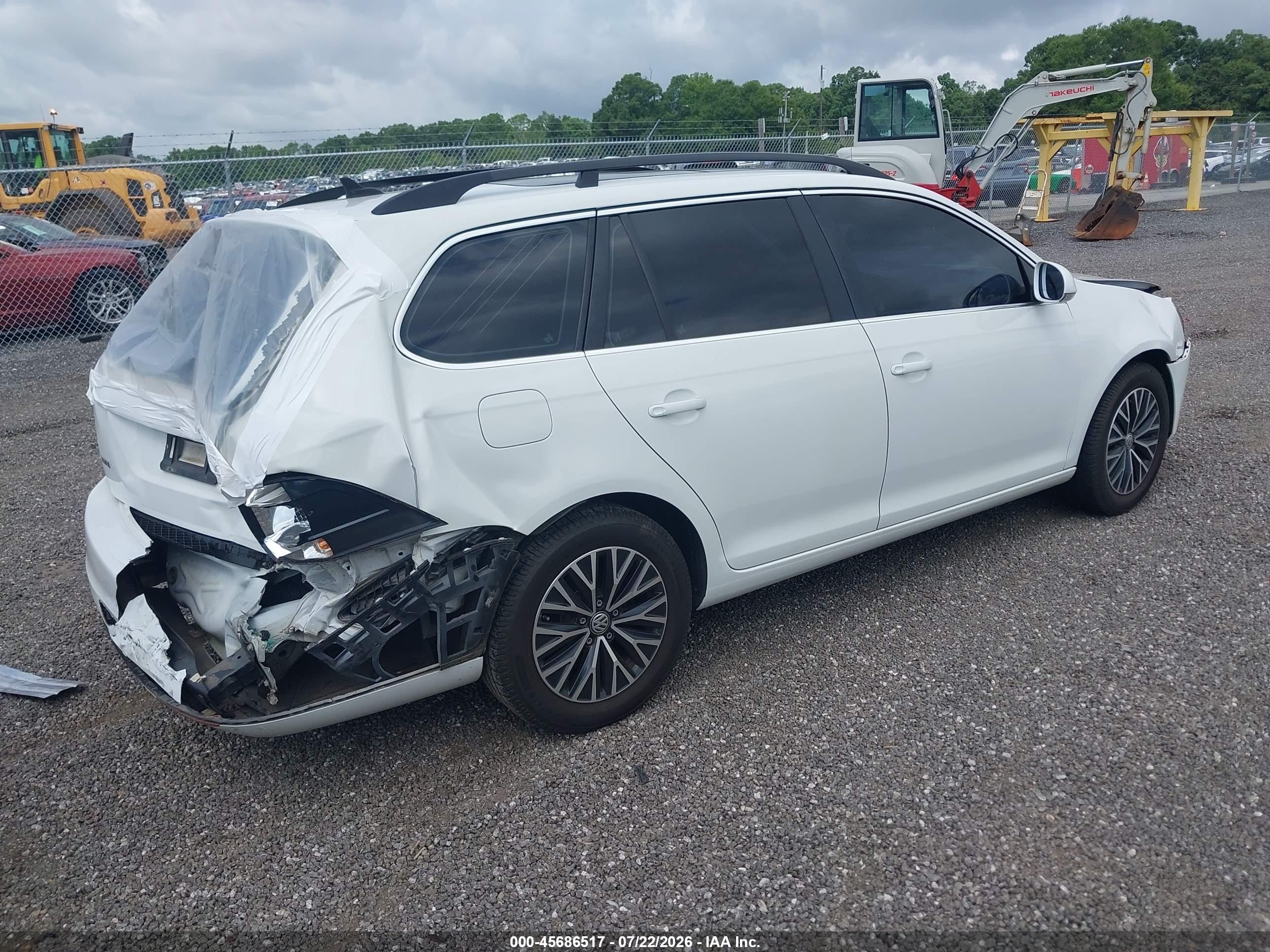 2014 Volkswagen Jetta Sportwagen 2.0l Tdi White vin: 3VWML7AJ9EM623949