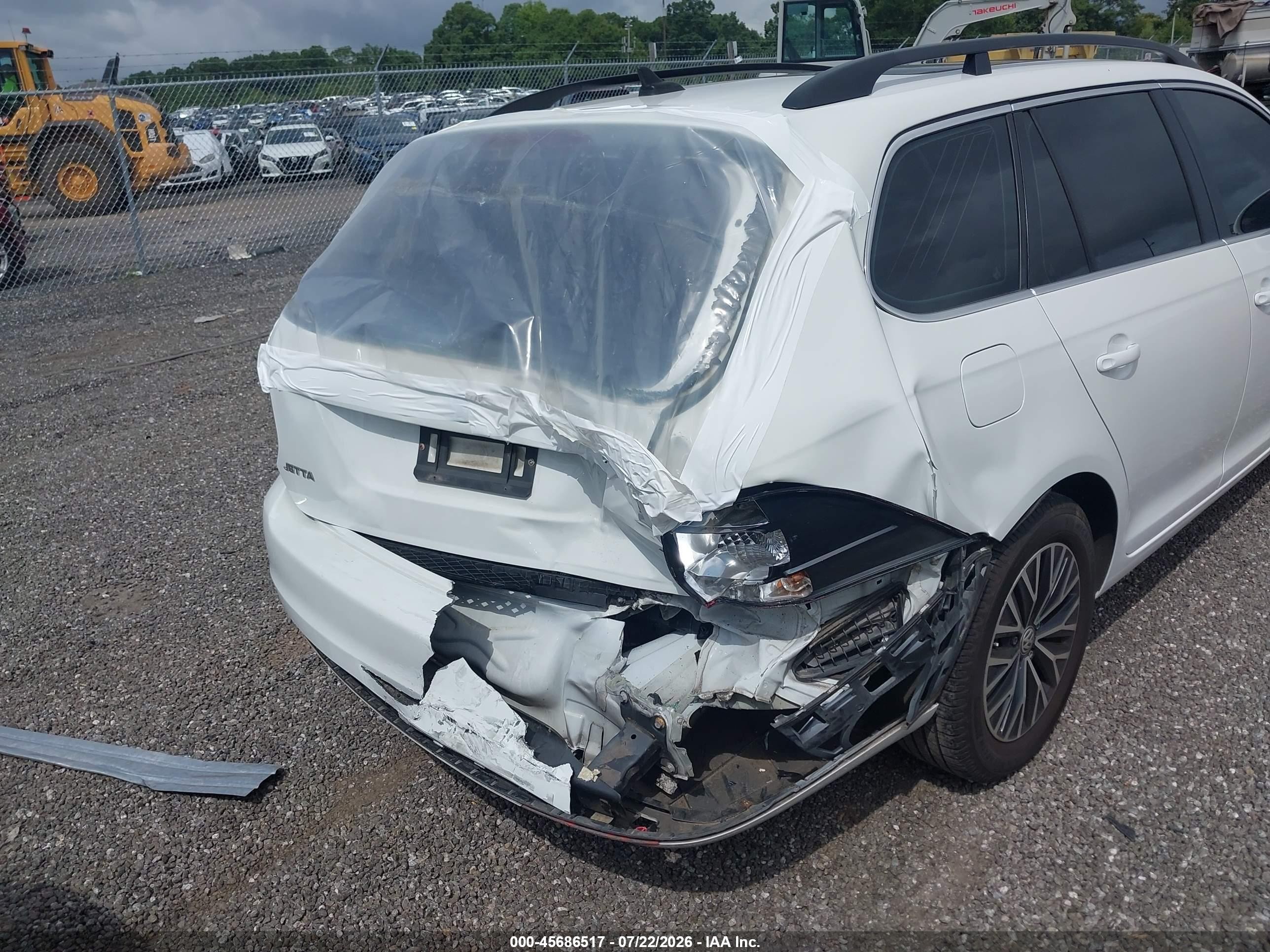 2014 Volkswagen Jetta Sportwagen 2.0l Tdi White vin: 3VWML7AJ9EM623949