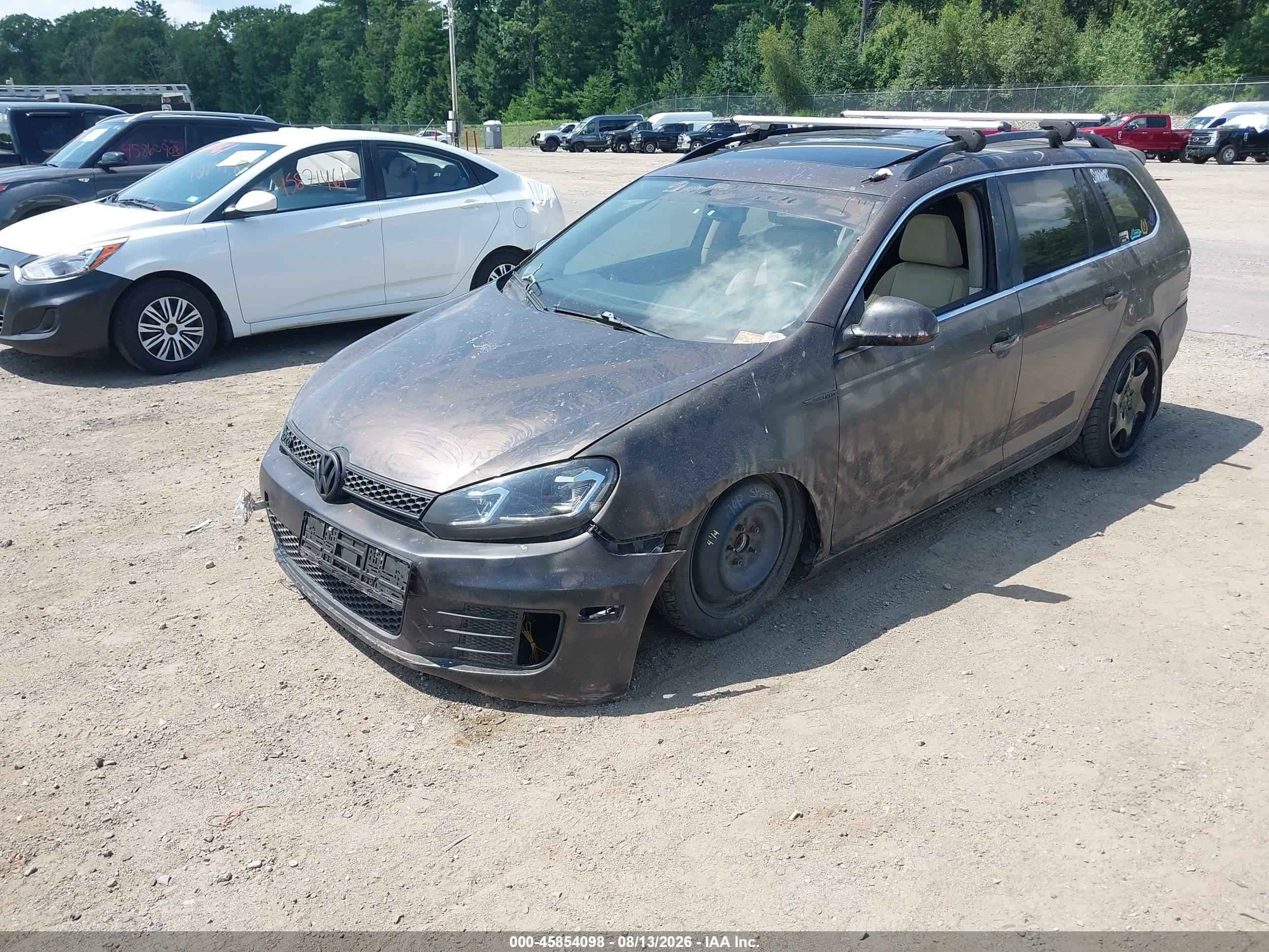 2014 Volkswagen Jetta Sportwagen 2.0l Tdi Black vin: 3VWML7AJXEM621322