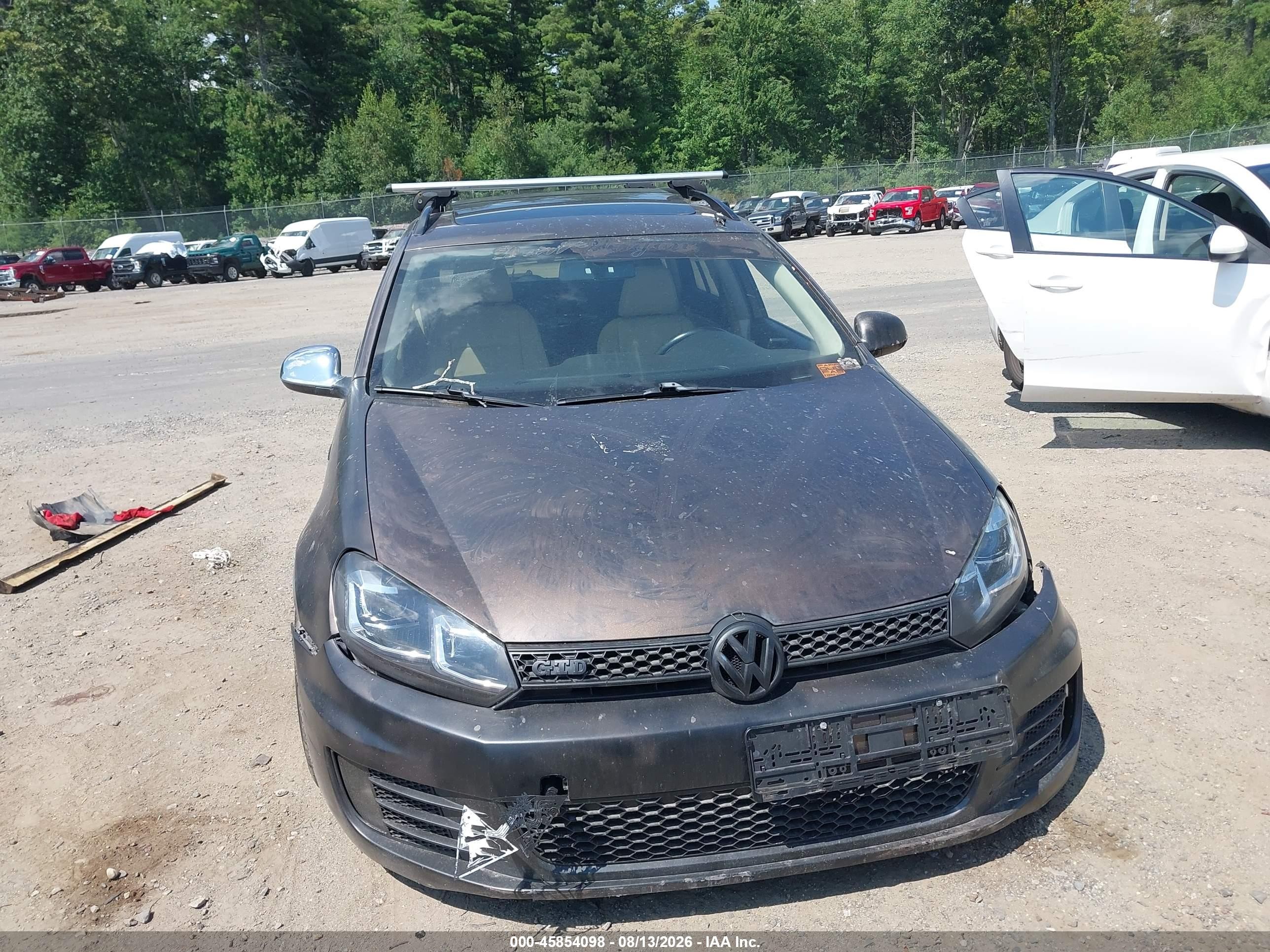 2014 Volkswagen Jetta Sportwagen 2.0l Tdi Black vin: 3VWML7AJXEM621322