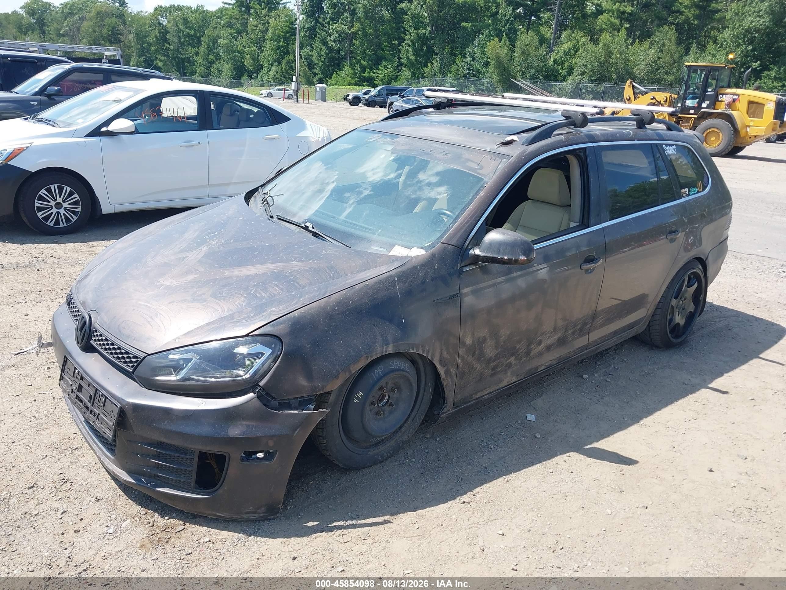2014 Volkswagen Jetta Sportwagen 2.0l Tdi Black vin: 3VWML7AJXEM621322