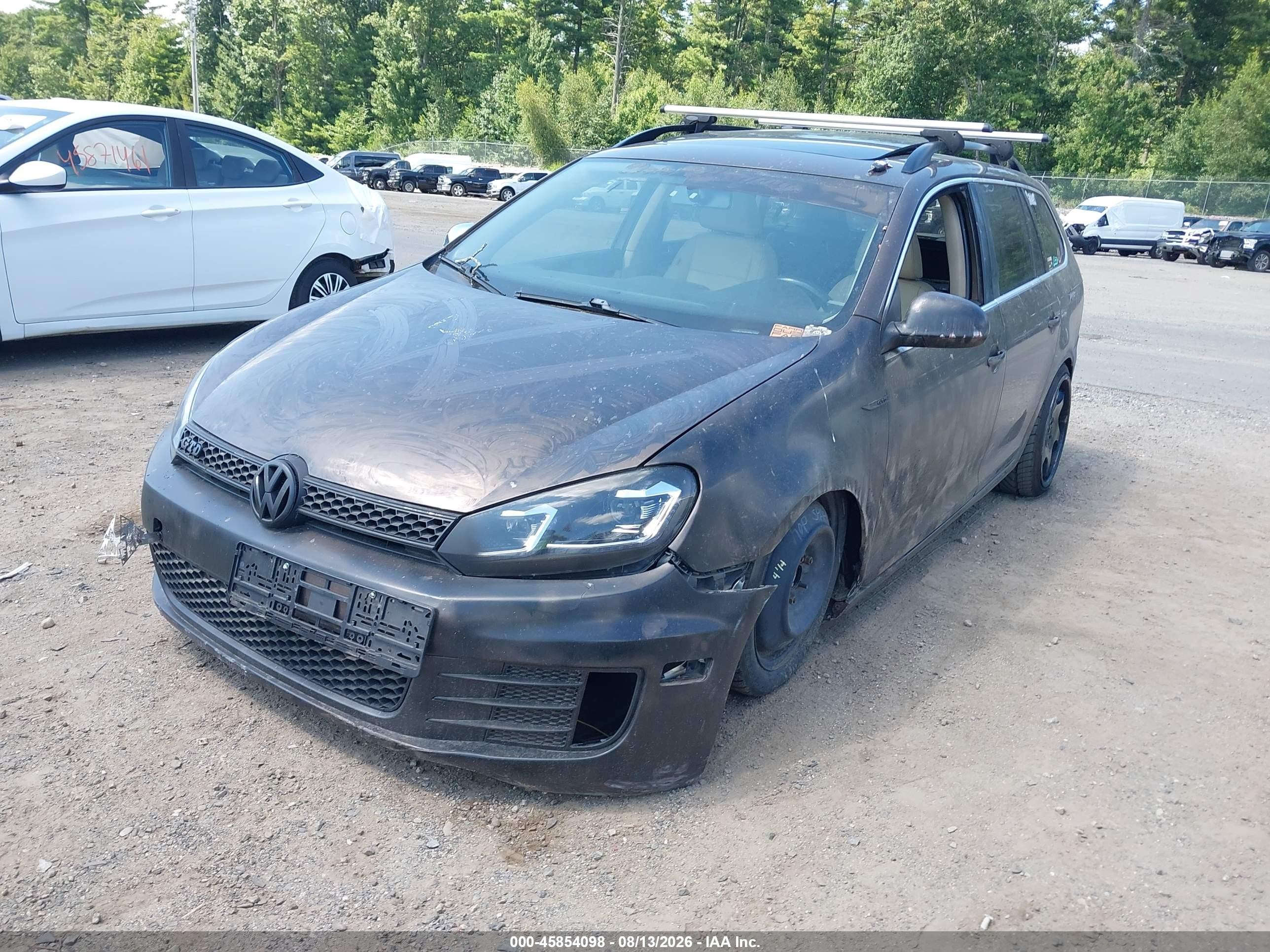 2014 Volkswagen Jetta Sportwagen 2.0l Tdi Black vin: 3VWML7AJXEM621322