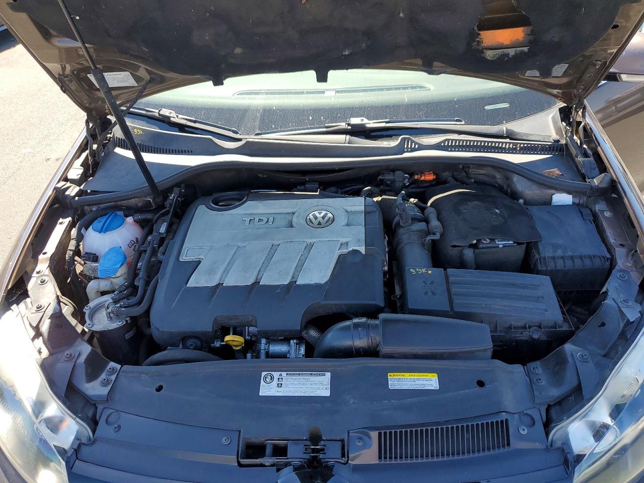 2014 Volkswagen Jetta Tdi Brown vin: 3VWML7AJXEM621854