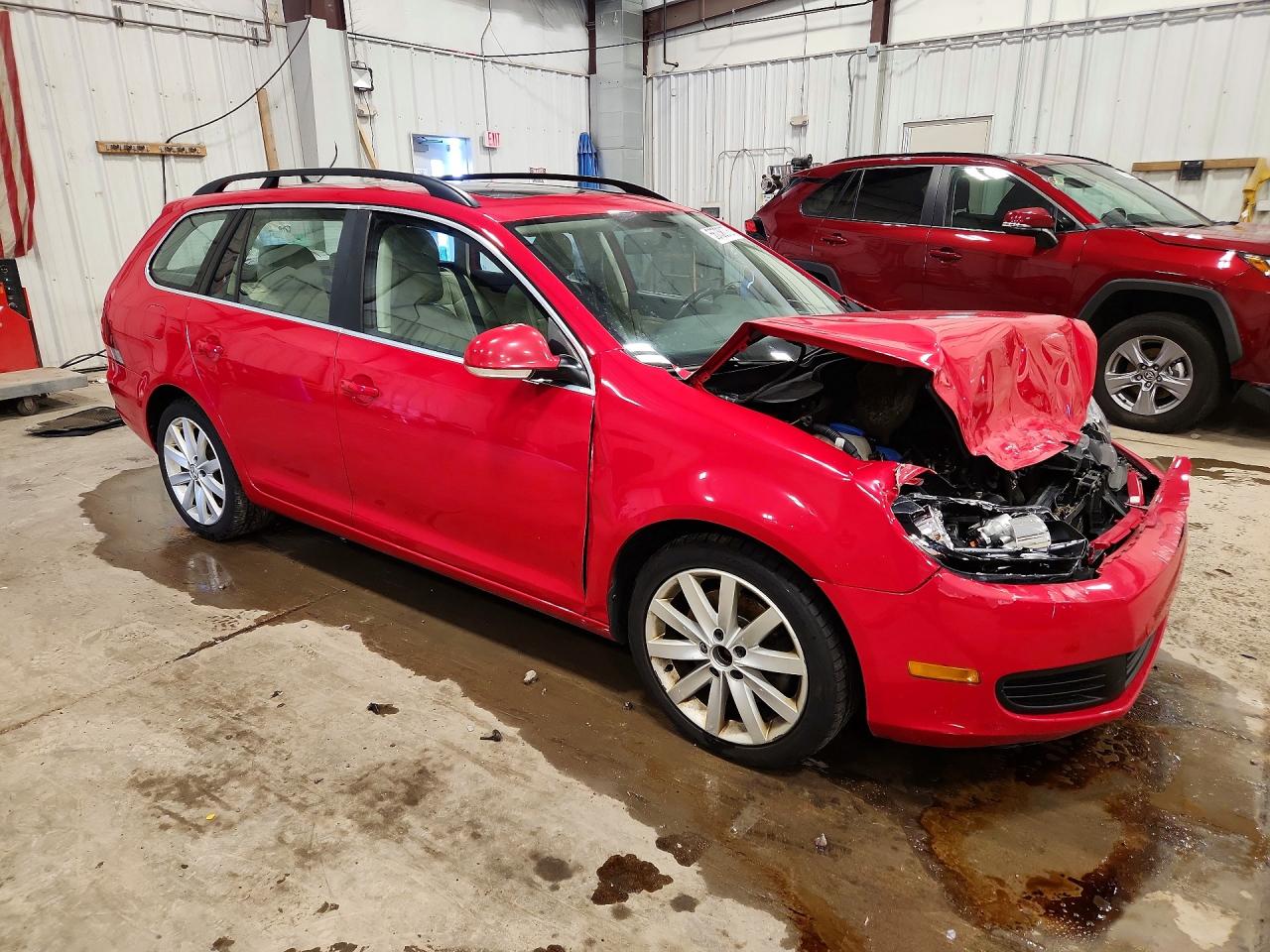 2014 Volkswagen Jetta Tdi Red vin: 3VWML7AJXEM624964