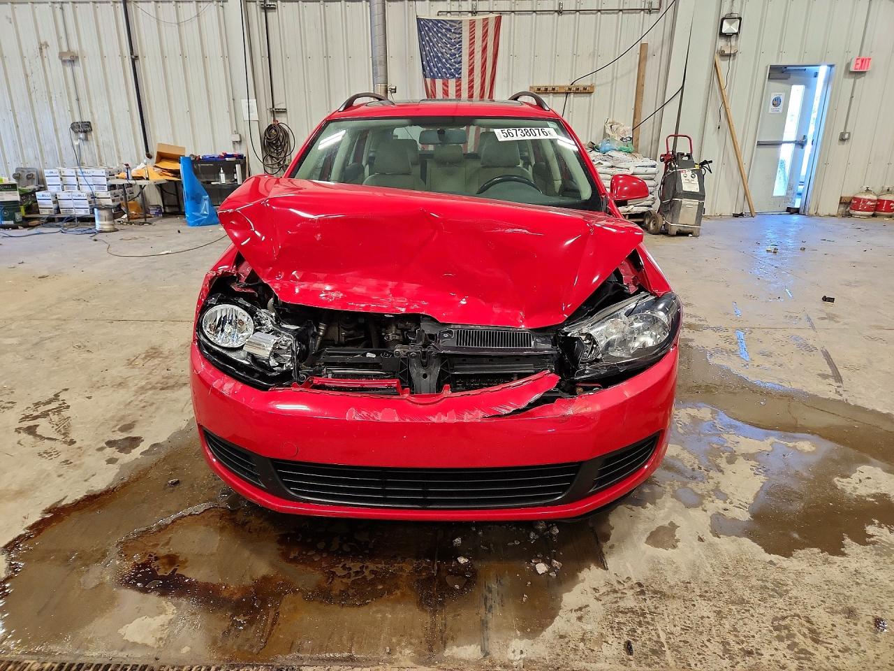 2014 Volkswagen Jetta Tdi Red vin: 3VWML7AJXEM624964