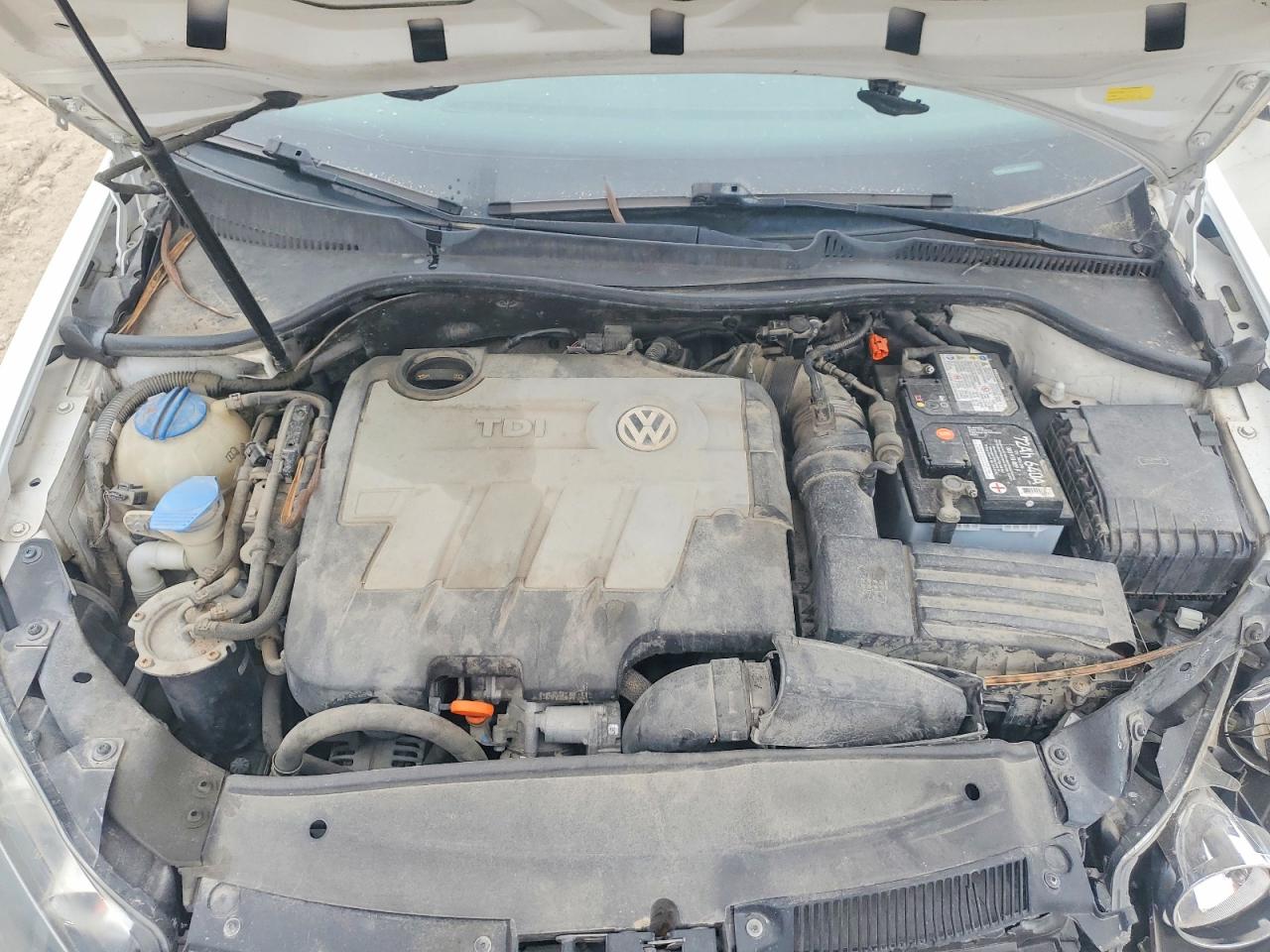 2011 Volkswagen Jetta Tdi White vin: 3VWML8AJ6BM651757