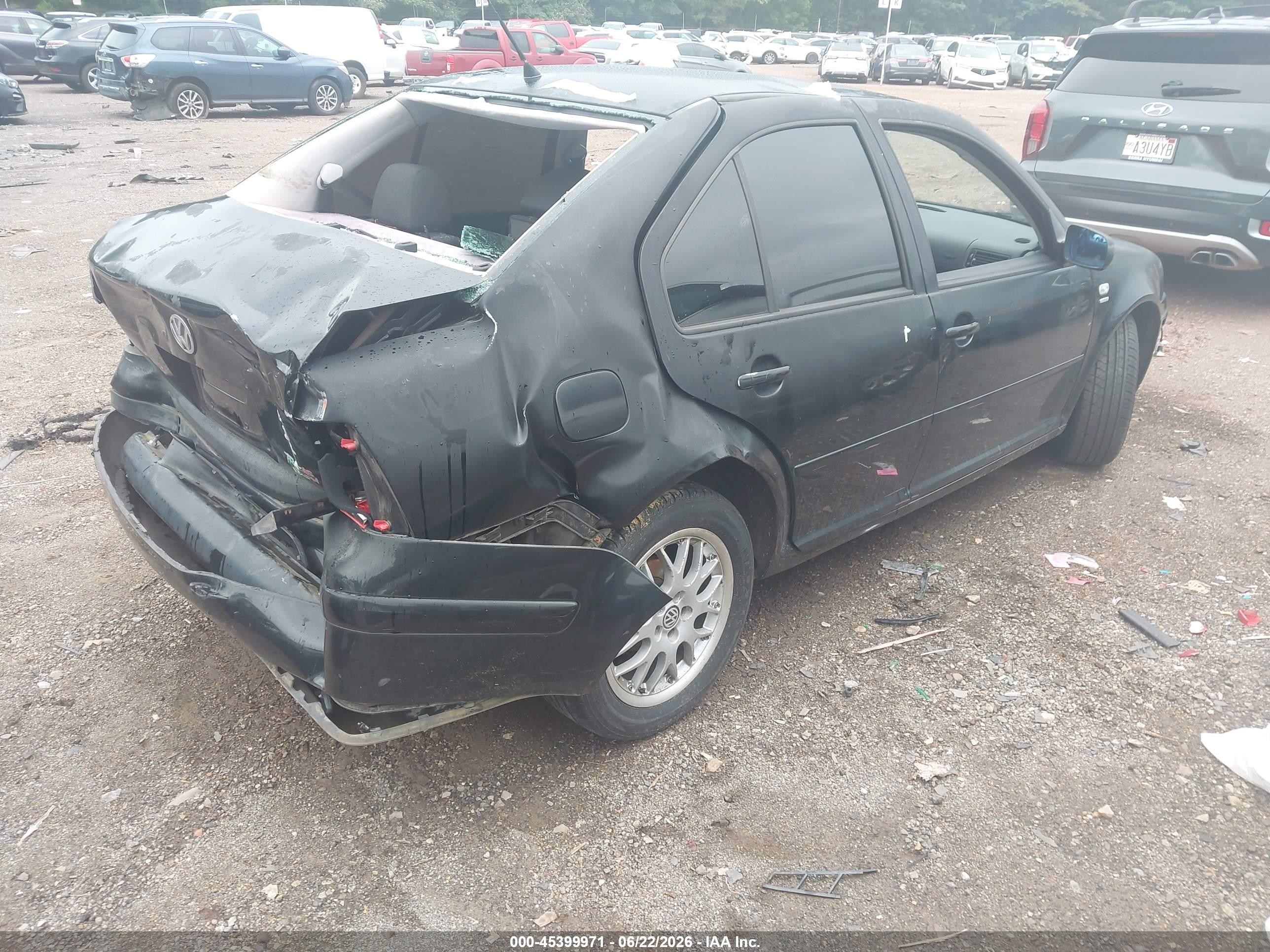 2001 Volkswagen Jetta Wolfsburg Black vin: 3VWPD69M31M155584