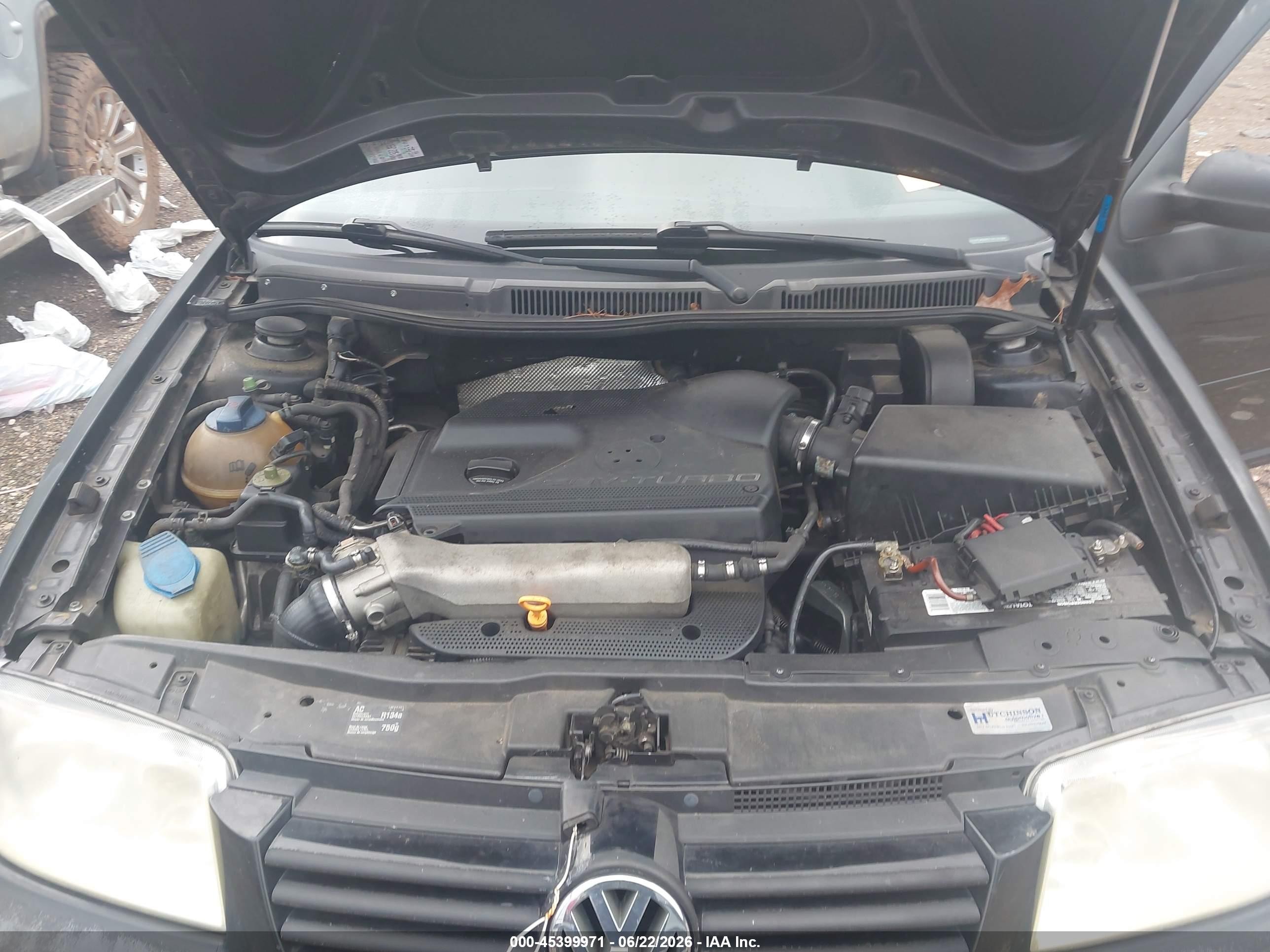 2001 Volkswagen Jetta Wolfsburg Black vin: 3VWPD69M31M155584