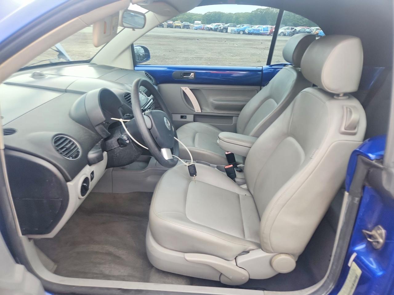 2007 Volkswagen New Beetle Convertible Blue vin: 3VWPF31Y27M408278