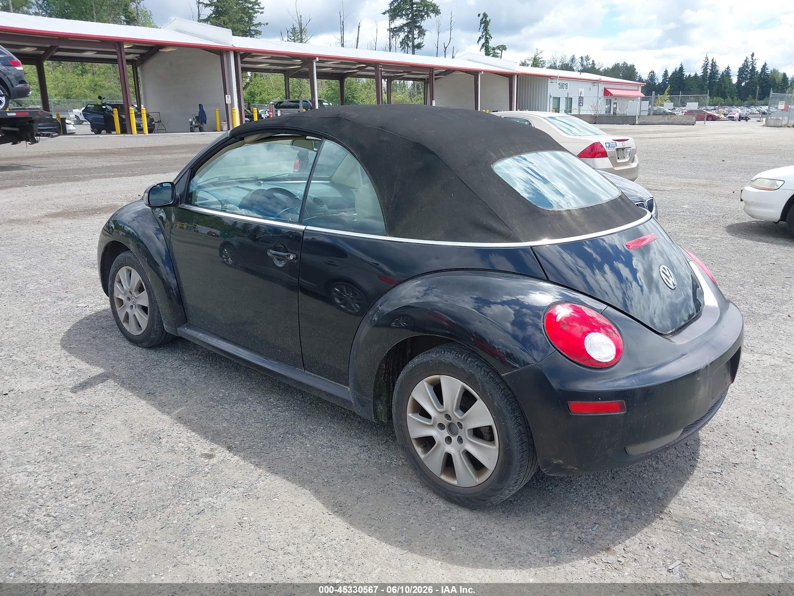 2008 Volkswagen New Beetle S Black vin: 3VWPF31Y58M411841