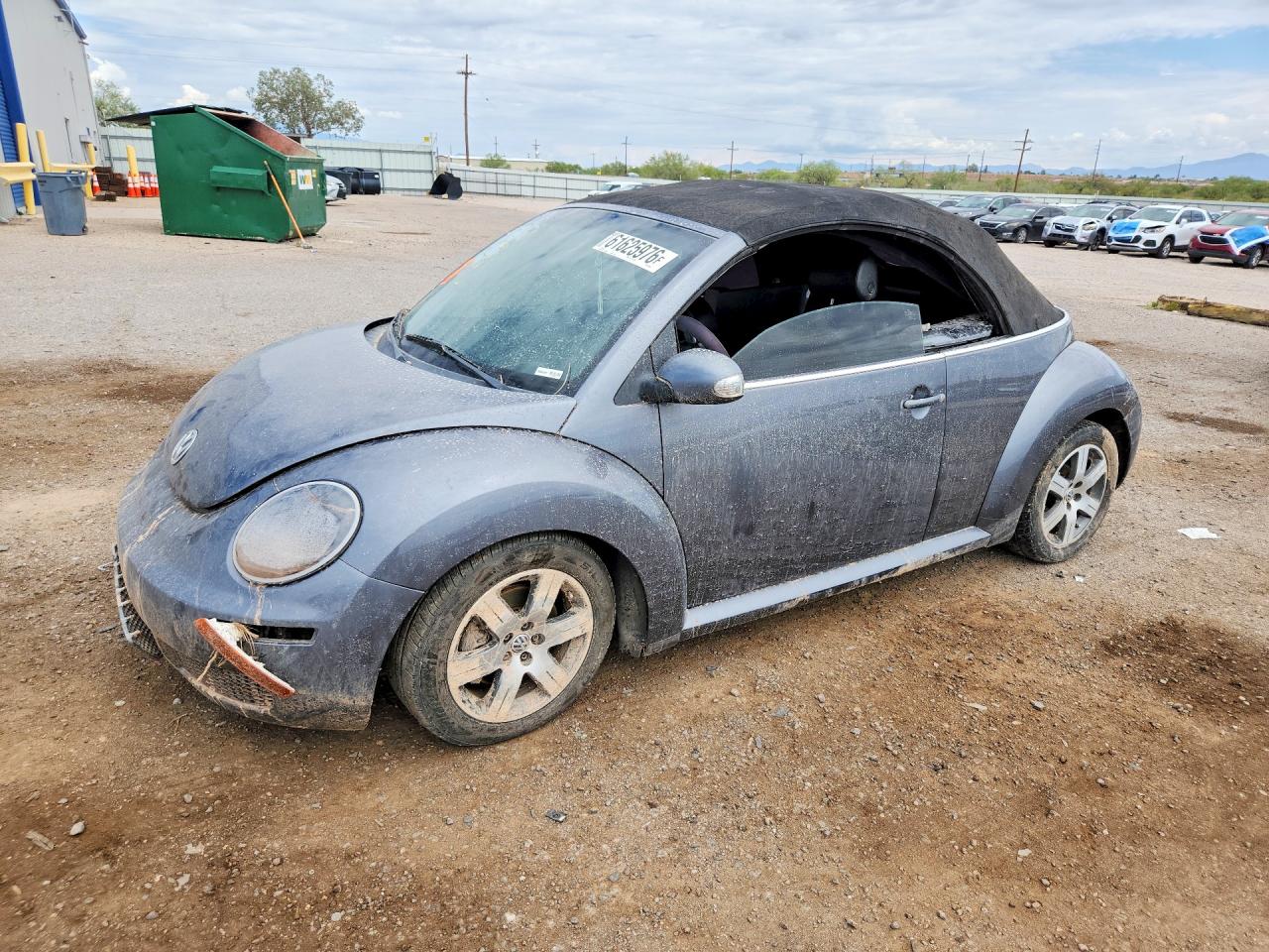 2006 Volkswagen New Beetle Convertible Угольный vin: 3VWPF31Y66M300339