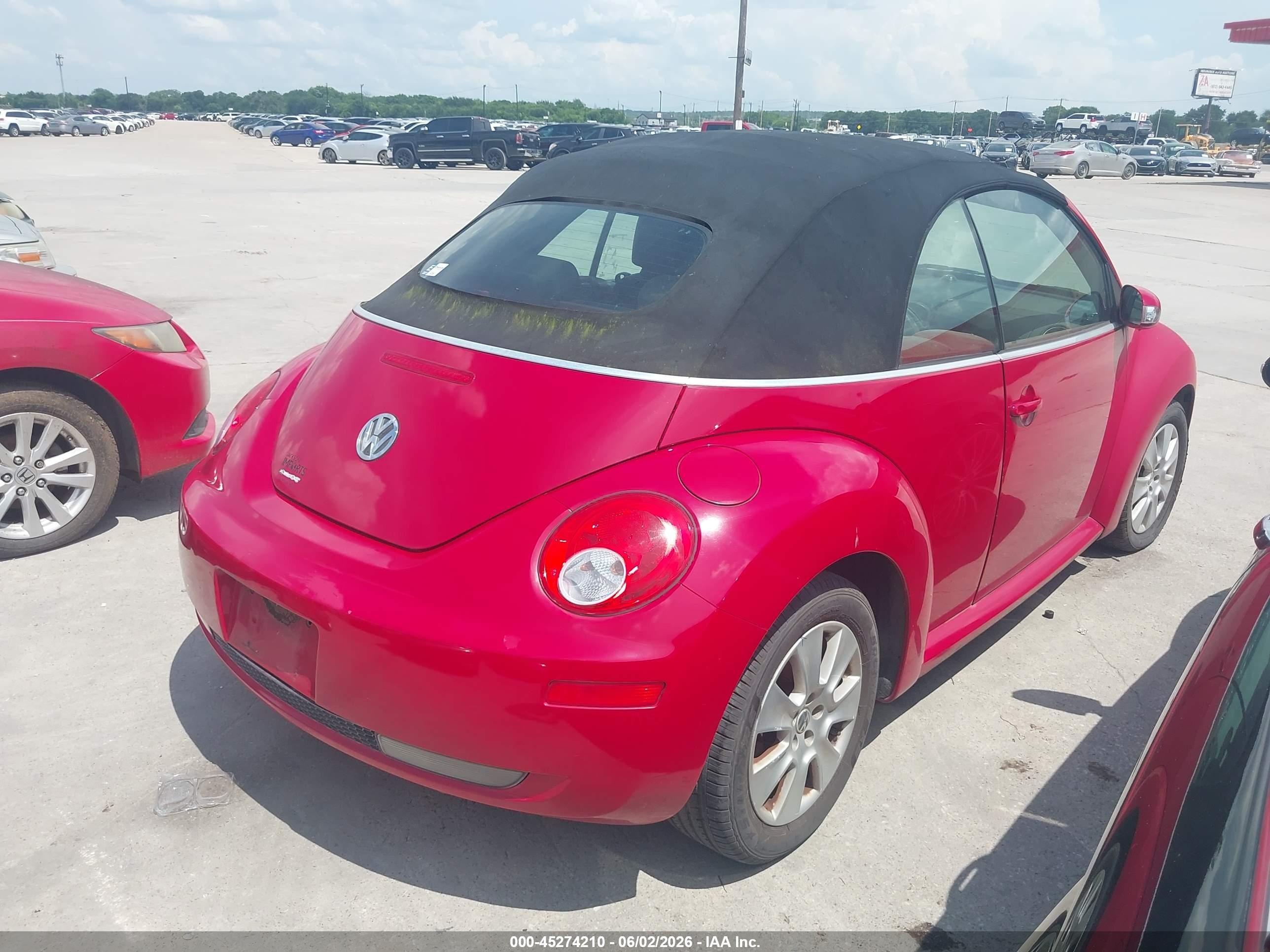 2008 Volkswagen New Beetle S Красный vin: 3VWPF31Y68M403831