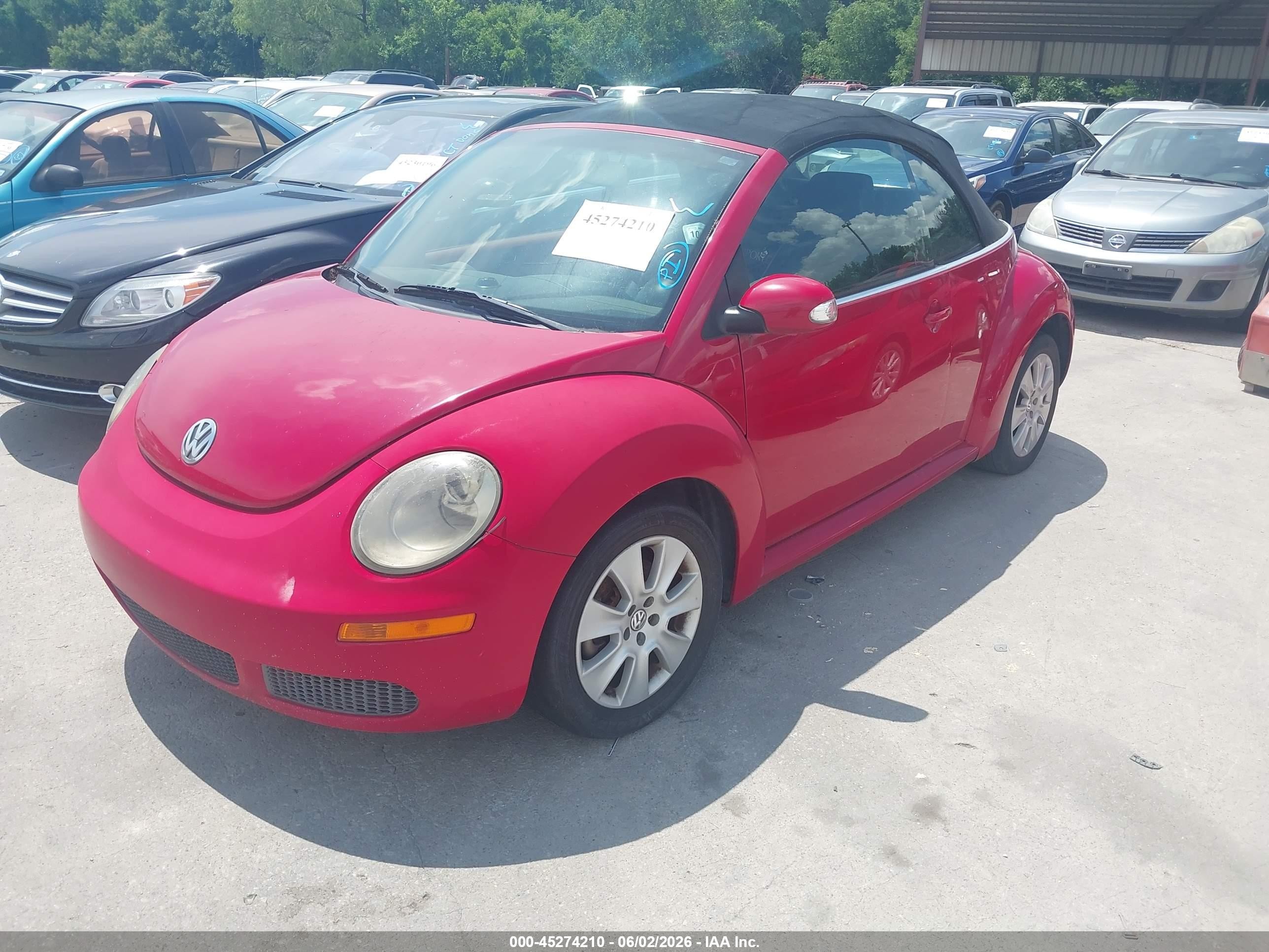 2008 Volkswagen New Beetle S Красный vin: 3VWPF31Y68M403831
