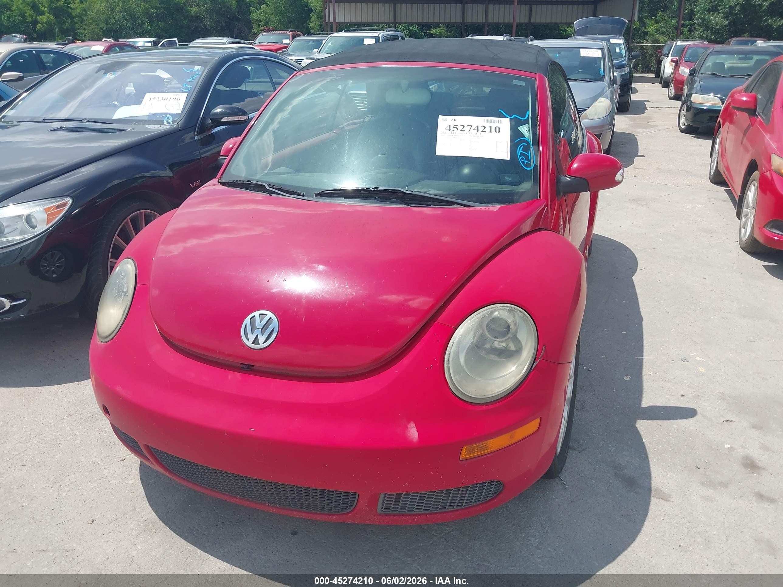 2008 Volkswagen New Beetle S Красный vin: 3VWPF31Y68M403831