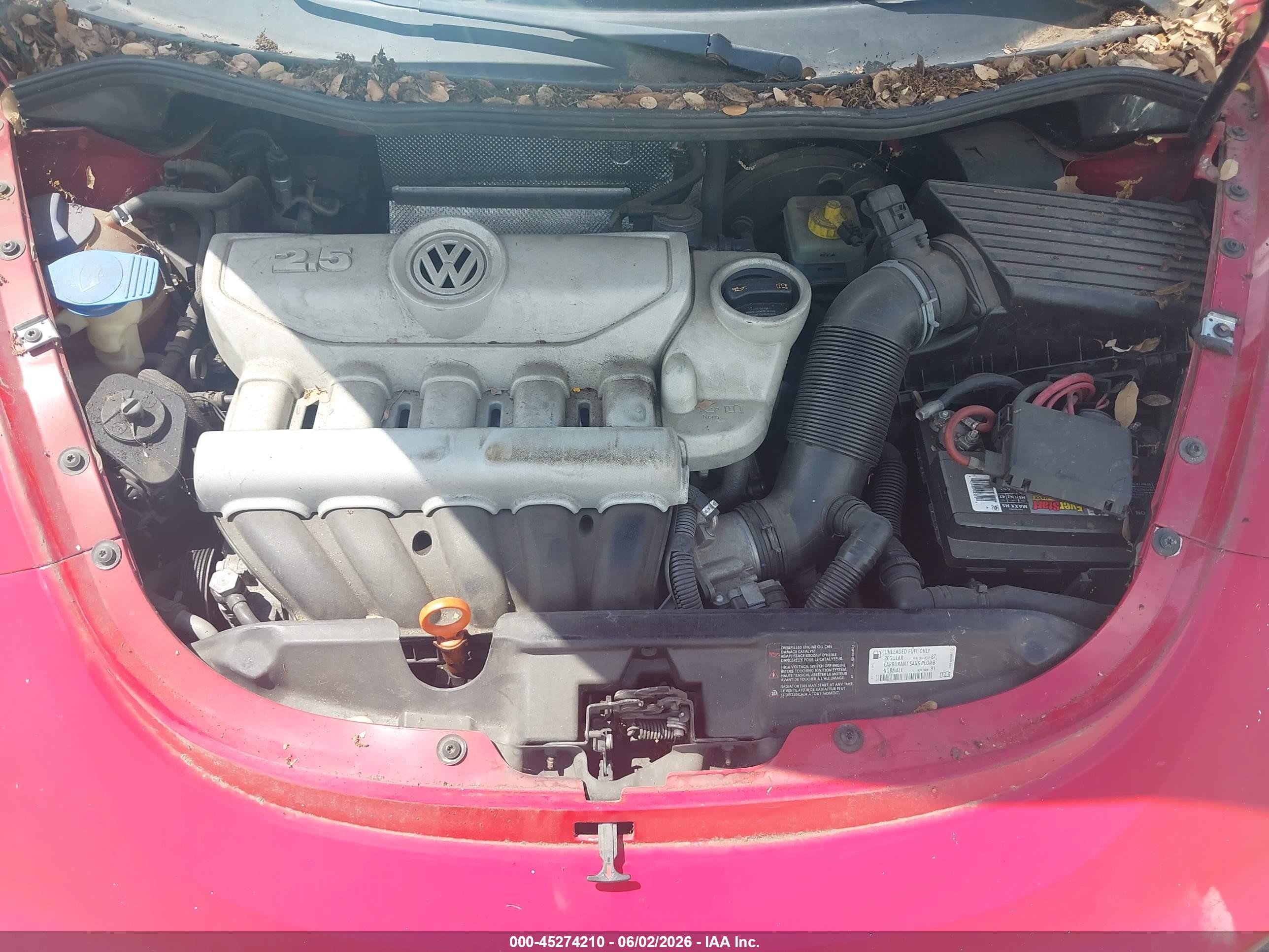 2008 Volkswagen New Beetle S Красный vin: 3VWPF31Y68M403831