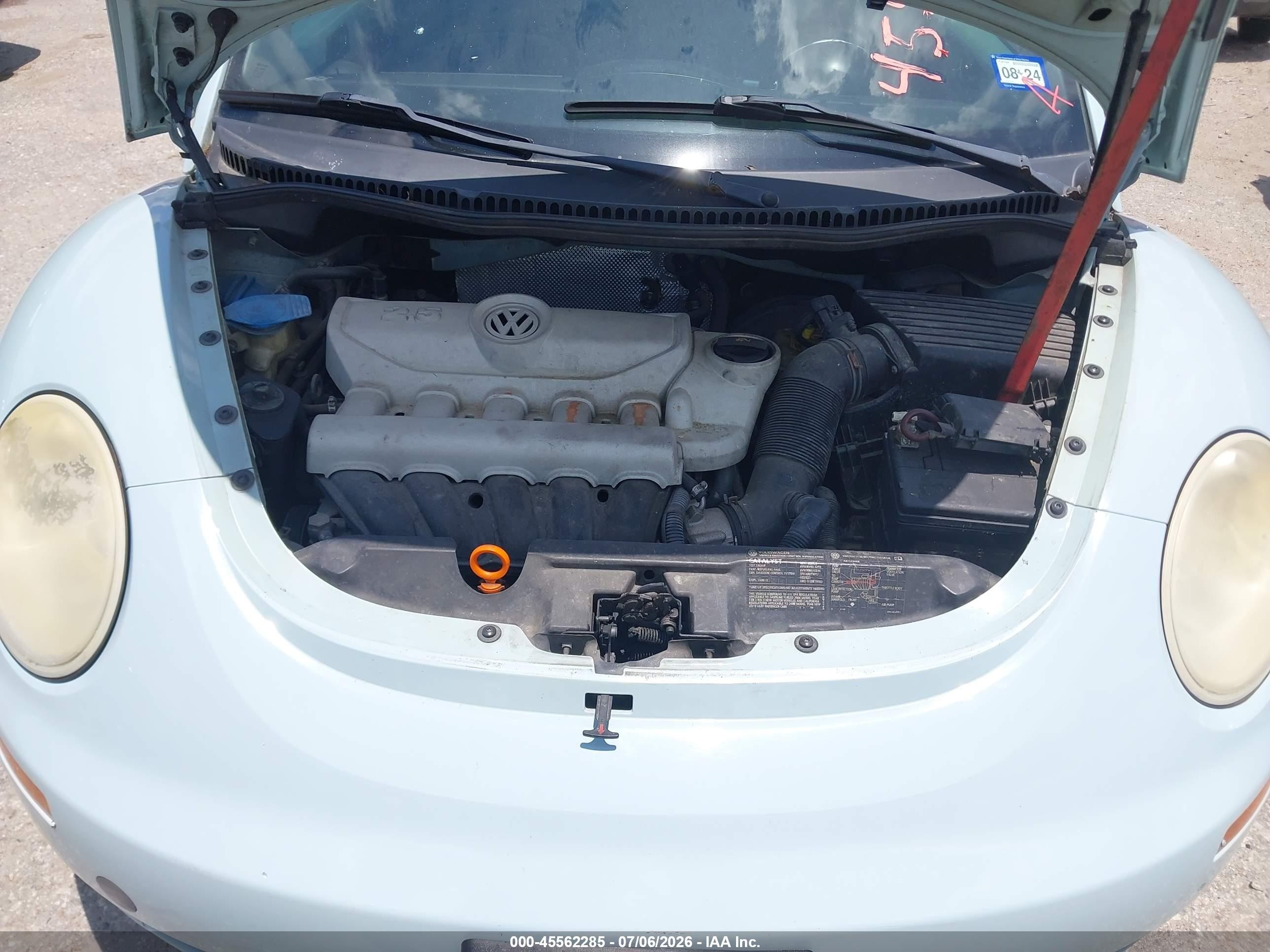 2006 Volkswagen New Beetle 2.5 Бирюзовый vin: 3VWPF31YX6M314731