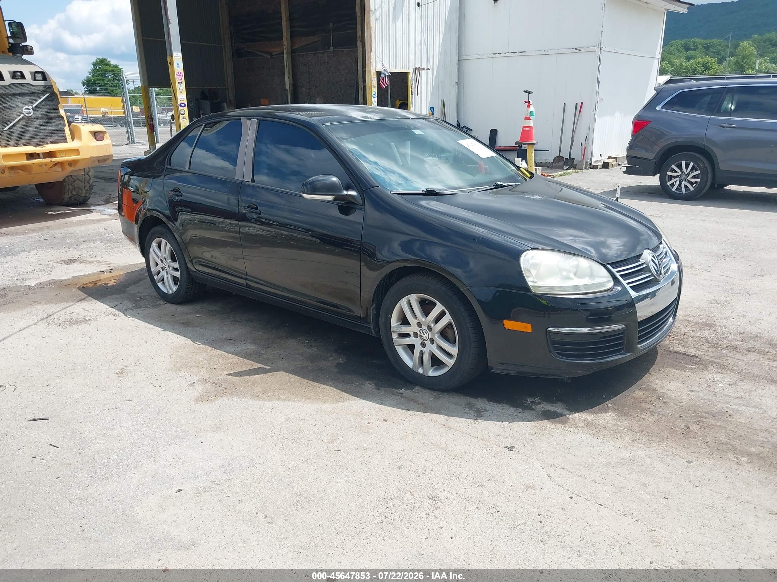 2007 Volkswagen Jetta 2.5 Черный vin: 3VWPF71K77M139780