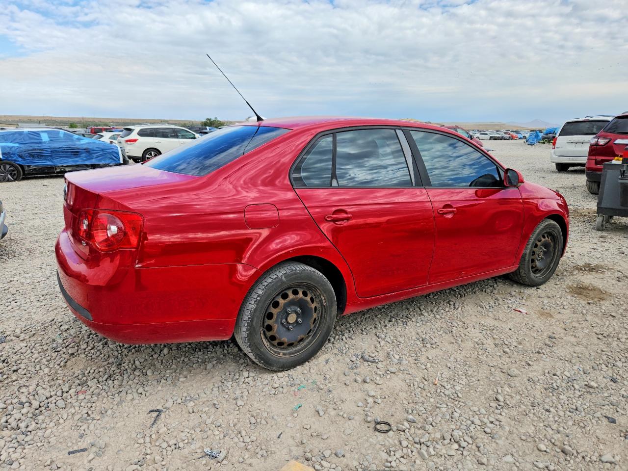 2007 Volkswagen Jetta 2.5 Красный vin: 3VWPF71K87M064555