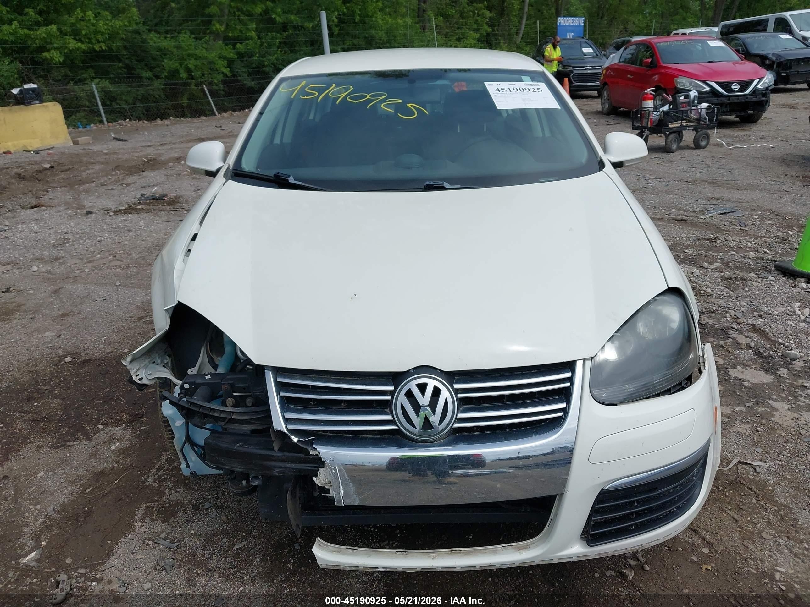 2007 Volkswagen Jetta 2.5 White vin: 3VWPF71K97M068212