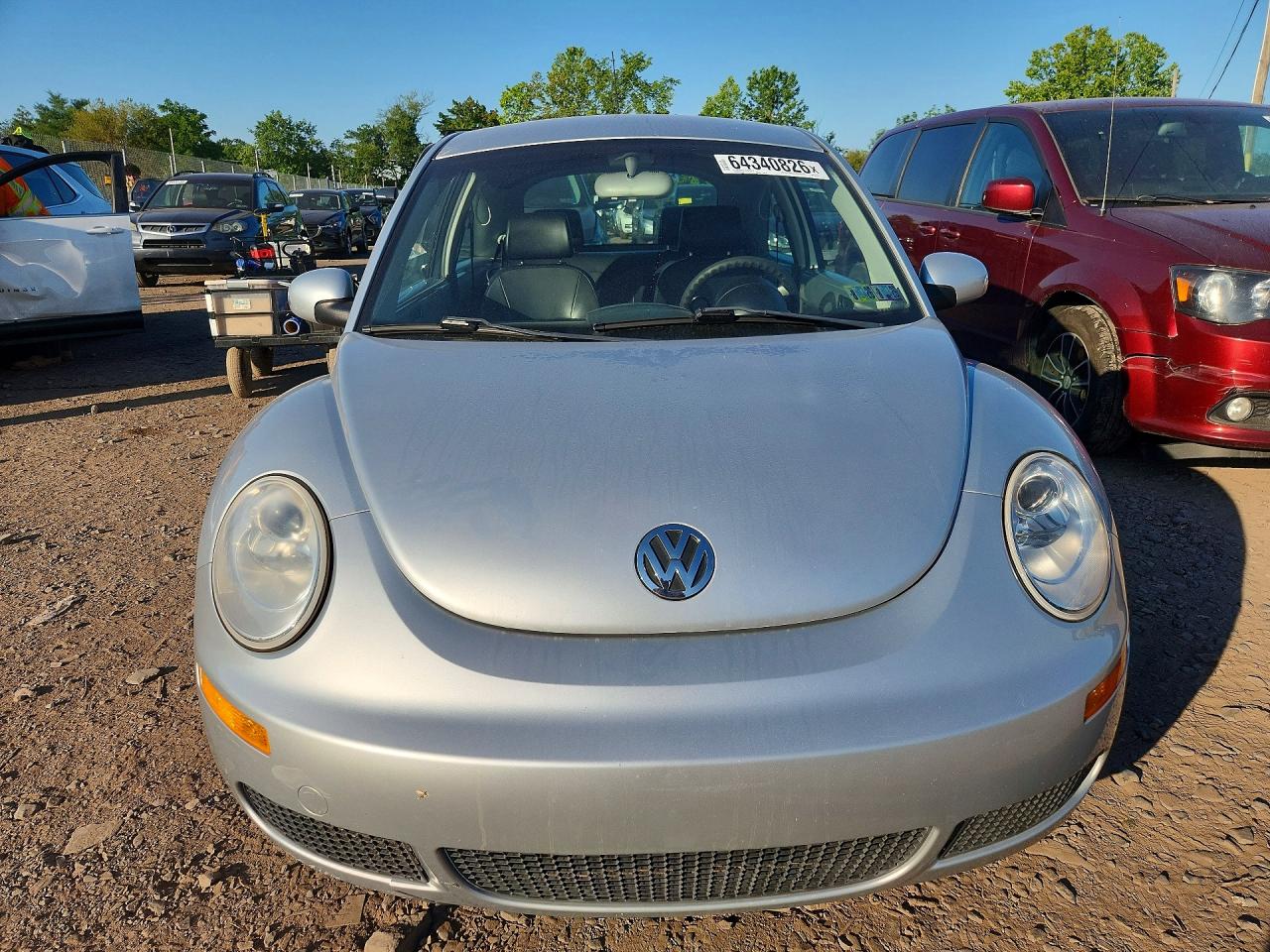 2008 Volkswagen New Beetle S Silver vin: 3VWPG31C28M501479