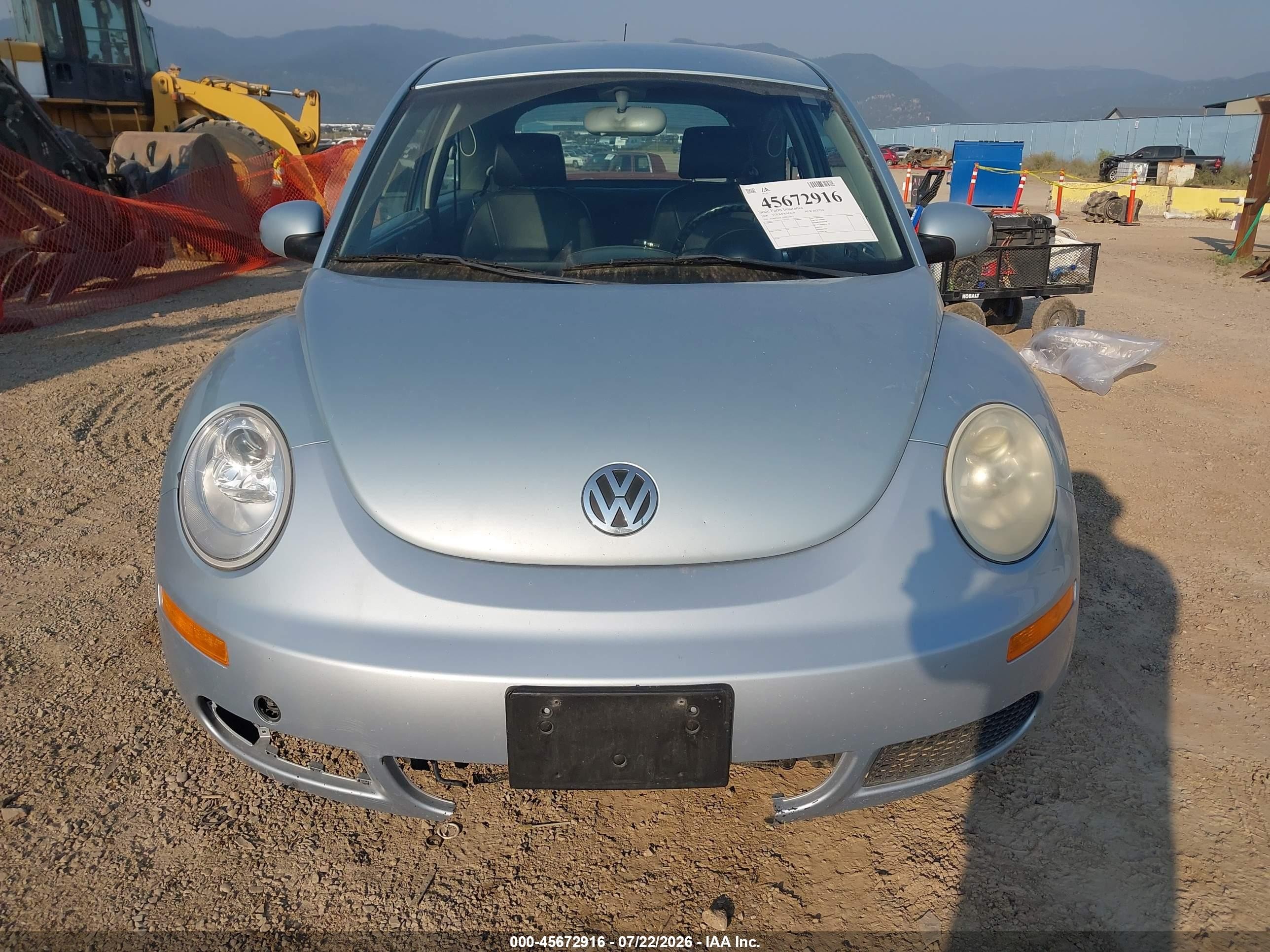 2009 Volkswagen New Beetle 2.5l Blue vin: 3VWPG31C29M515593
