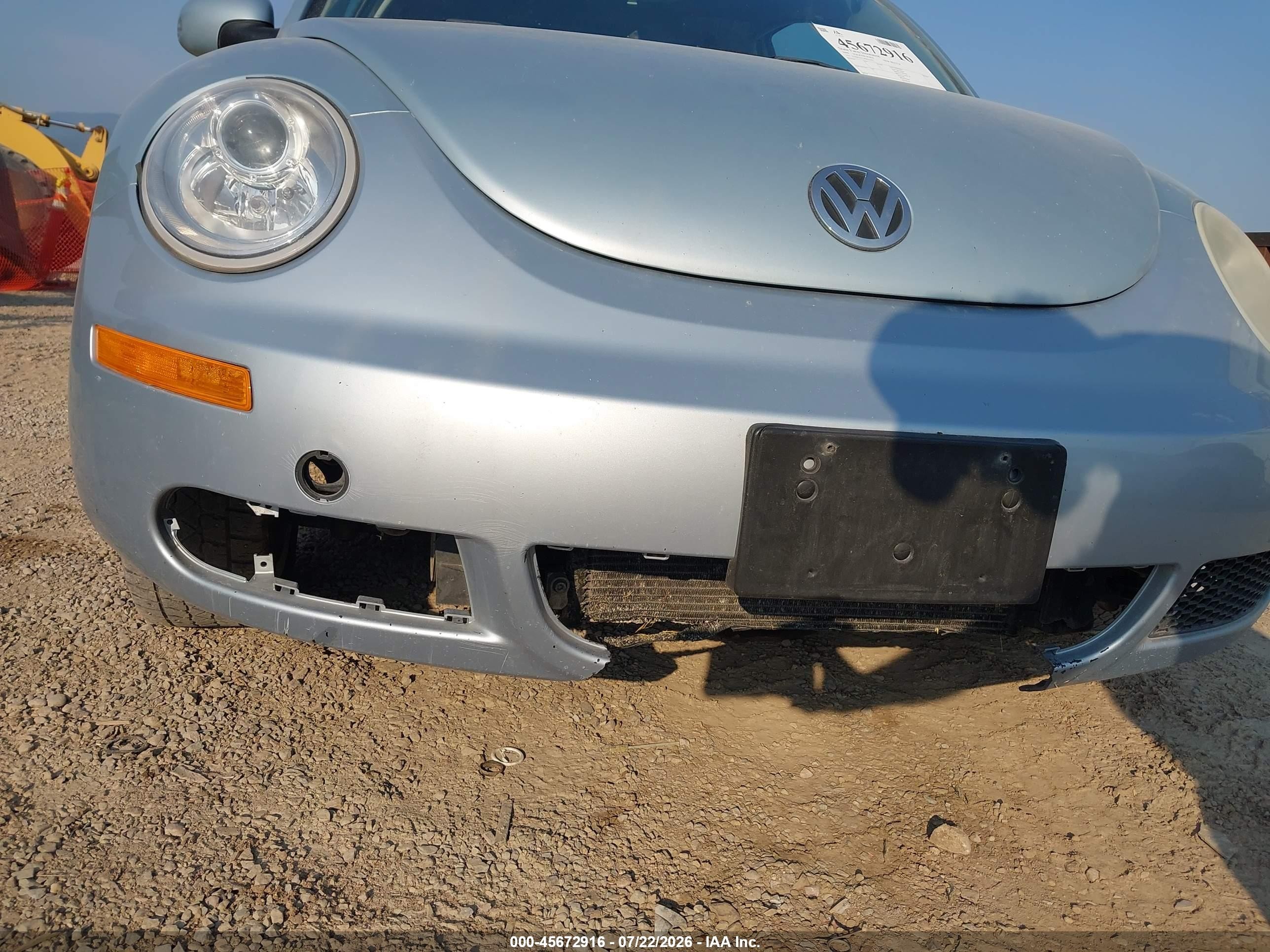 2009 Volkswagen New Beetle 2.5l Blue vin: 3VWPG31C29M515593