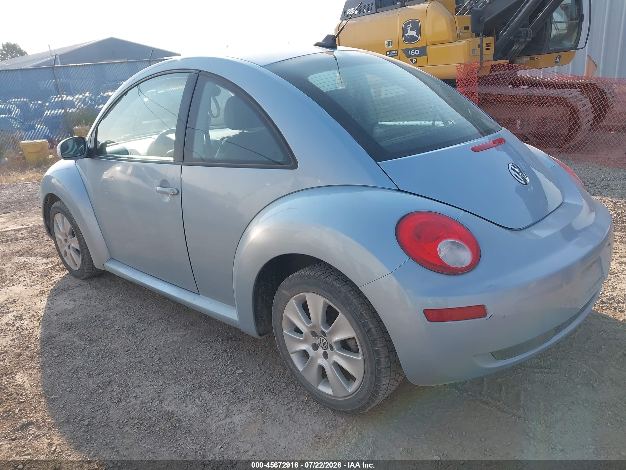 2009 Volkswagen New Beetle 2.5l Blue vin: 3VWPG31C29M515593