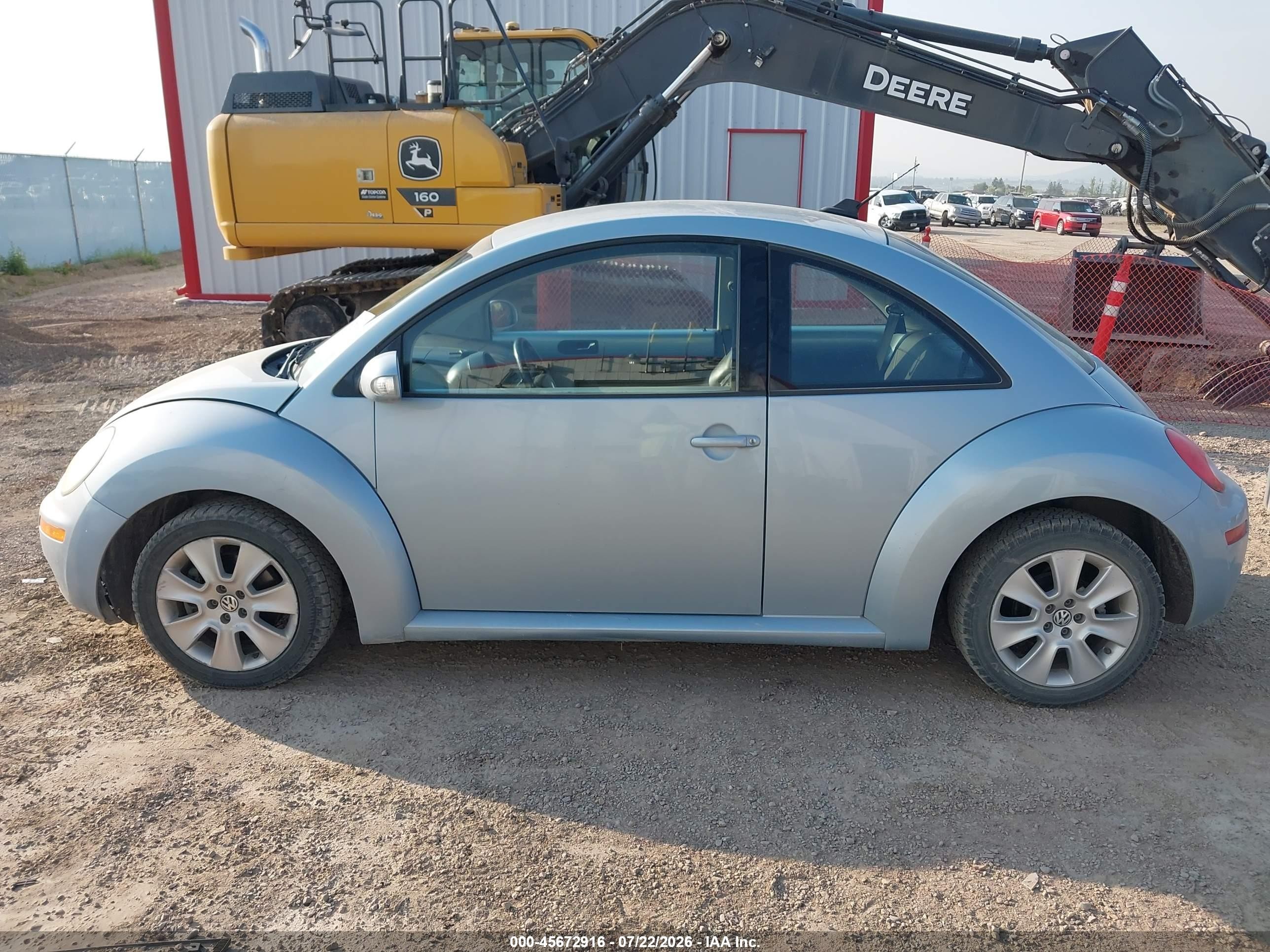2009 Volkswagen New Beetle 2.5l Blue vin: 3VWPG31C29M515593