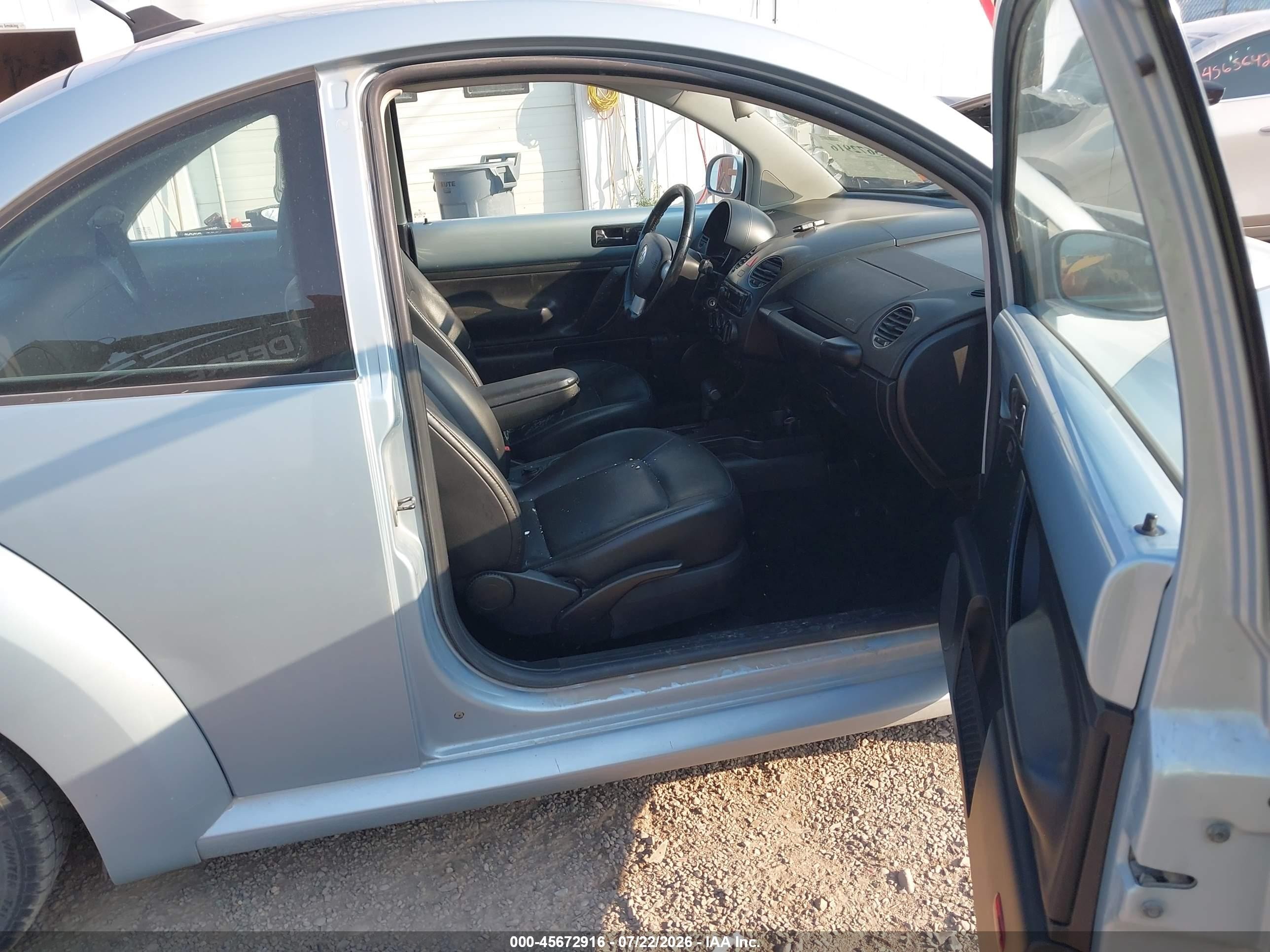2009 Volkswagen New Beetle 2.5l Blue vin: 3VWPG31C29M515593