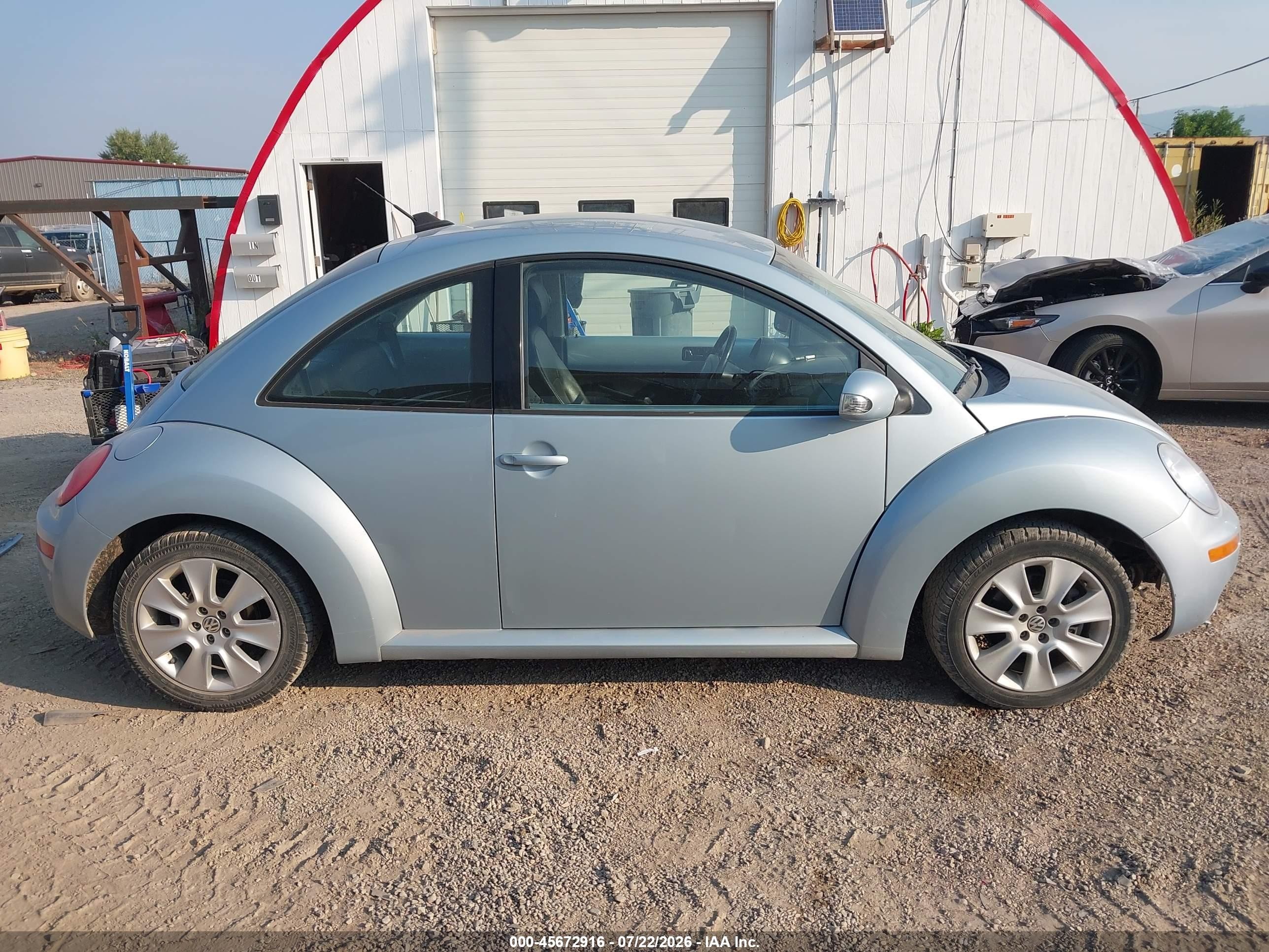 2009 Volkswagen New Beetle 2.5l Blue vin: 3VWPG31C29M515593