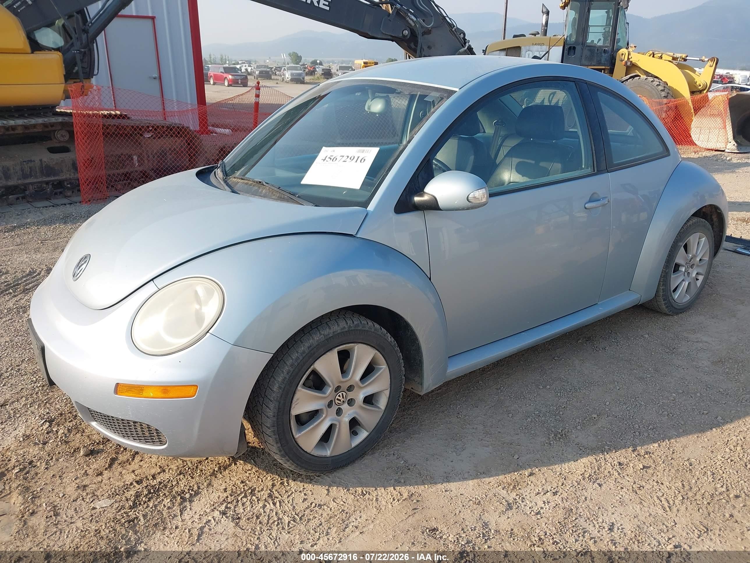 2009 Volkswagen New Beetle 2.5l Blue vin: 3VWPG31C29M515593