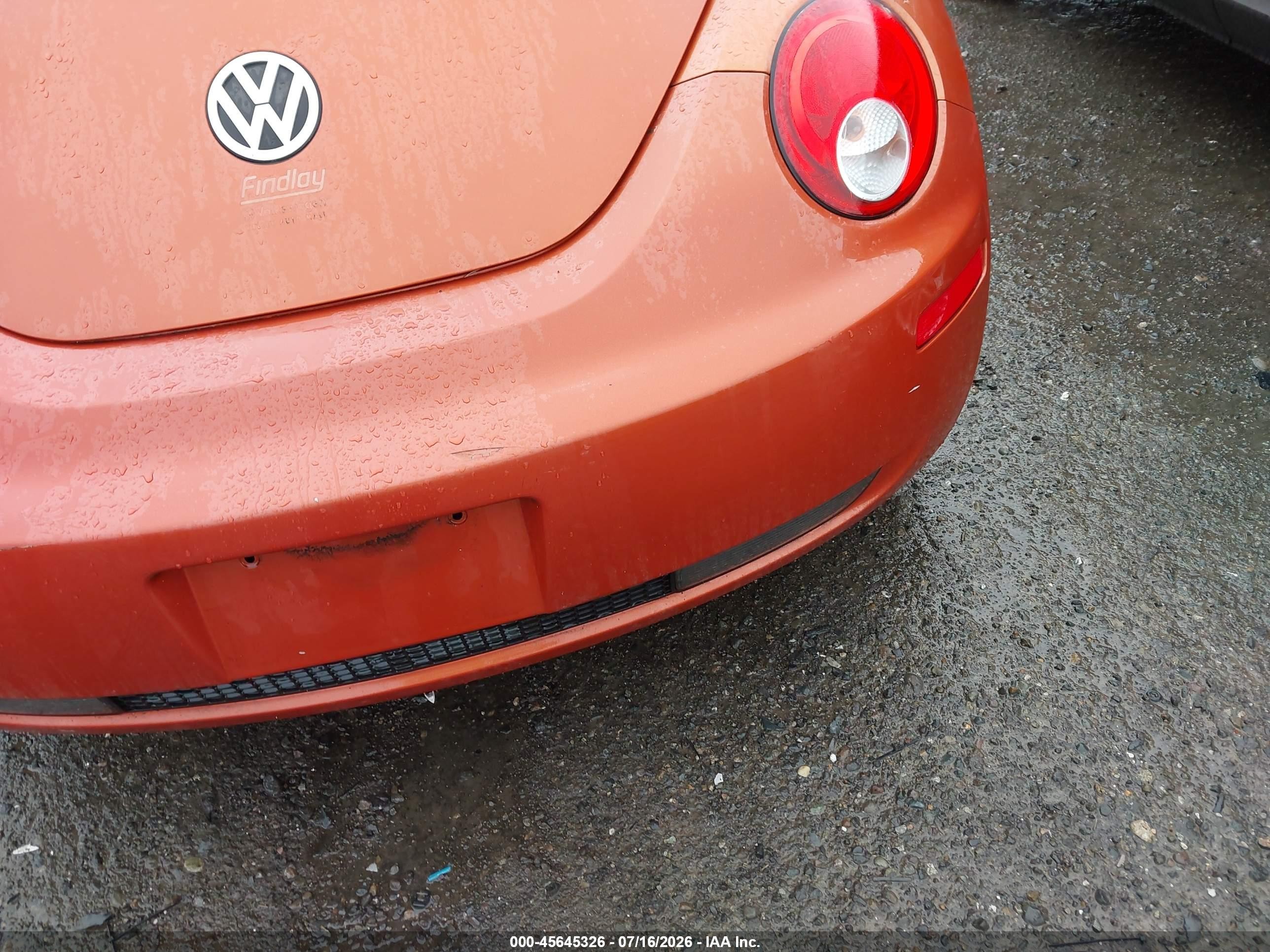 2010 Volkswagen New Beetle 2.5l Red Rock Edition Оранжевый vin: 3VWPG3AG0AM016590