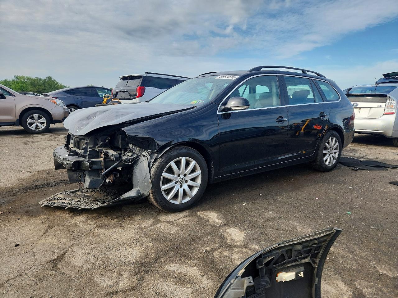 2009 Volkswagen Jetta Tdi Black vin: 3VWPL71K69M362226