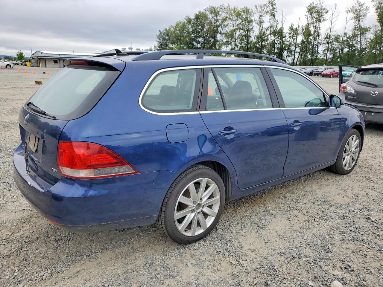 2011 Volkswagen Jetta Tdi Синий vin: 3VWPL7AJ0BM608748