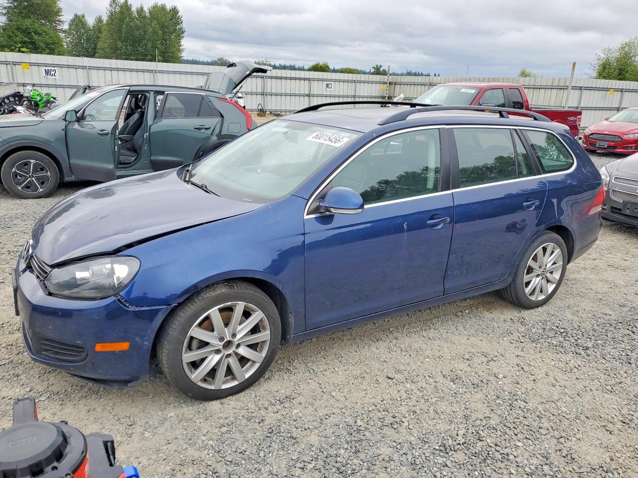 2011 Volkswagen Jetta Tdi Синий vin: 3VWPL7AJ0BM608748
