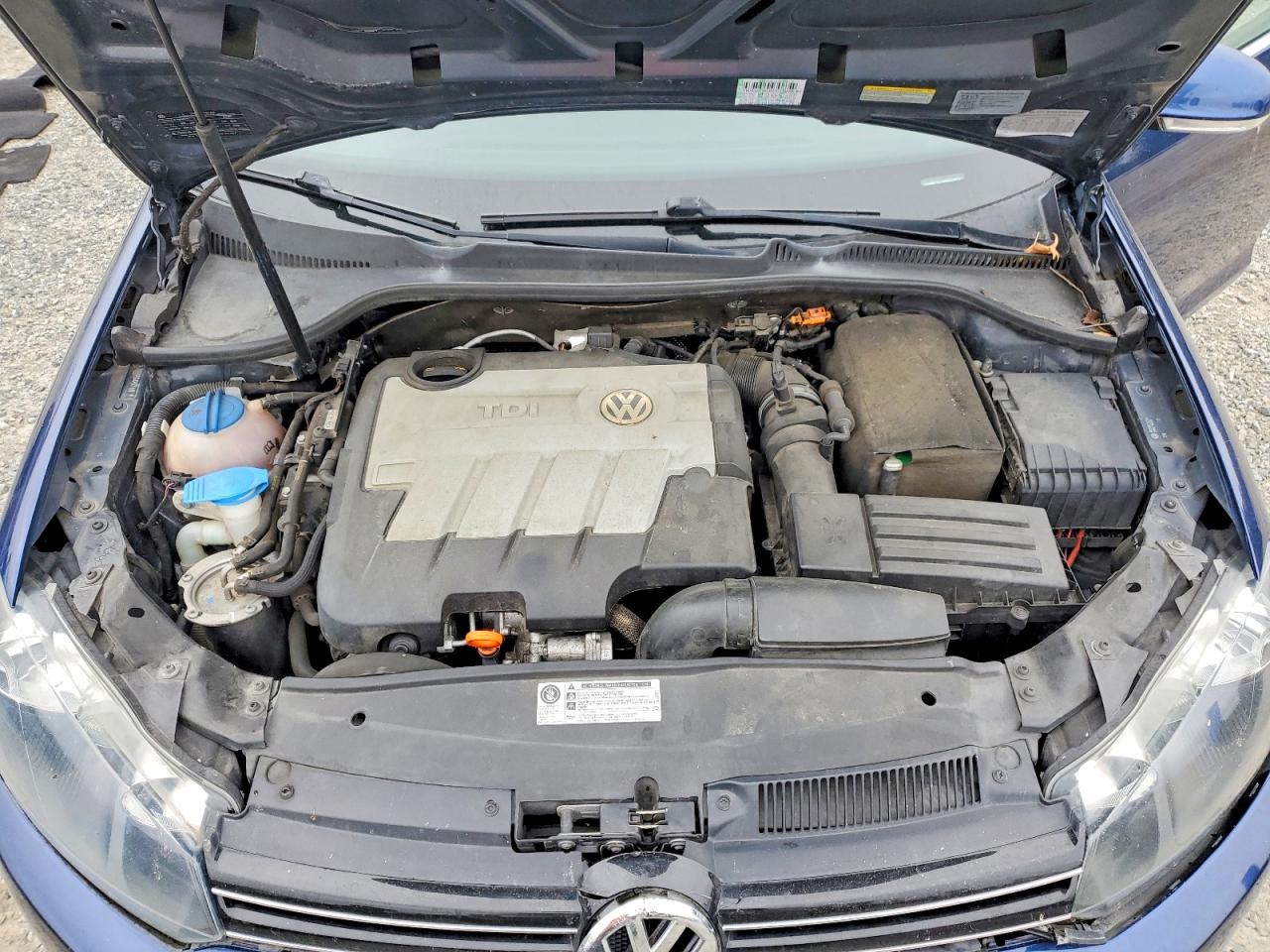 2011 Volkswagen Jetta Tdi Синий vin: 3VWPL7AJ0BM608748