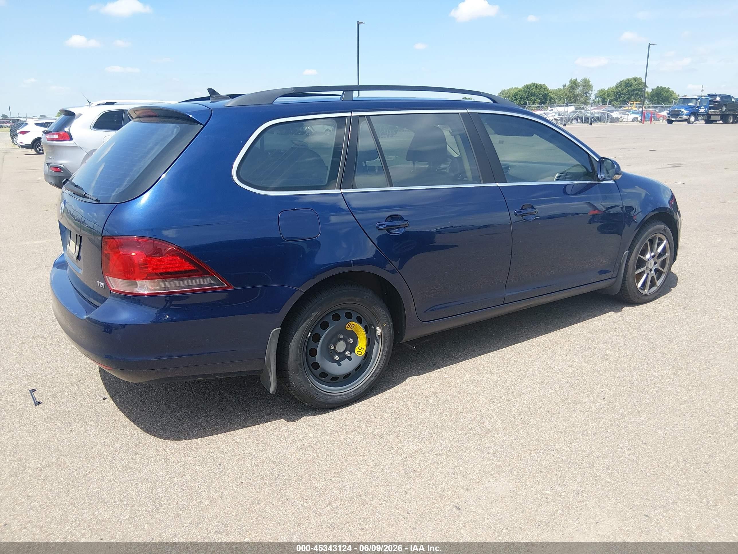2011 Volkswagen Jetta Sportwagen 2.0l Tdi Blue vin: 3VWPL7AJ0BM672675