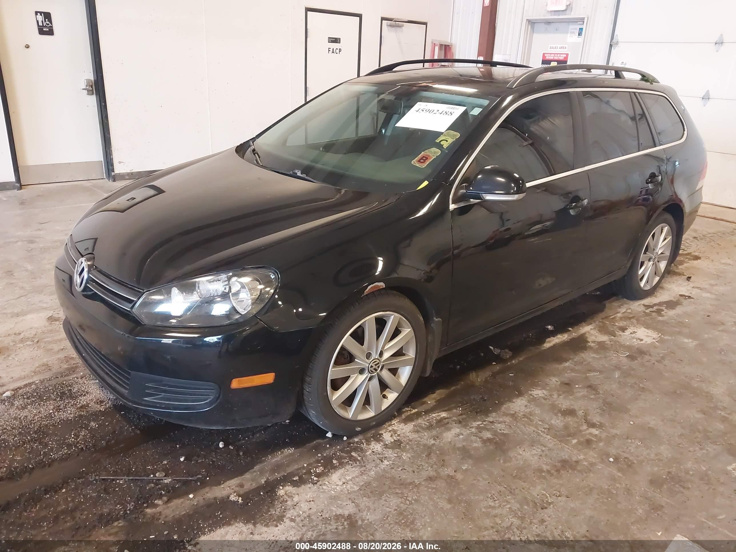 2012 Volkswagen Jetta Sportwagen 2.0l Tdi Black vin: 3VWPL7AJ0CM650192