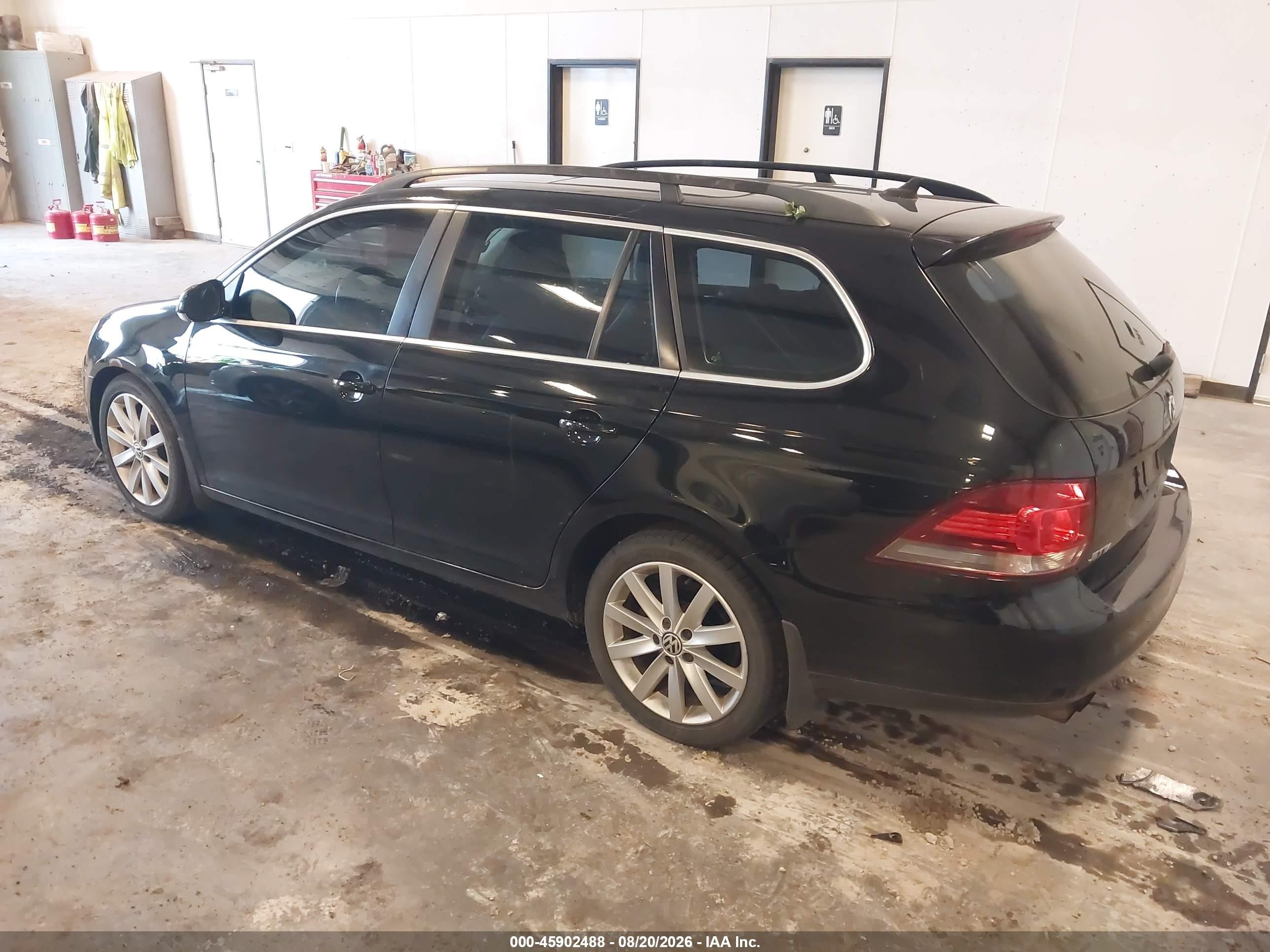 2012 Volkswagen Jetta Sportwagen 2.0l Tdi Black vin: 3VWPL7AJ0CM650192