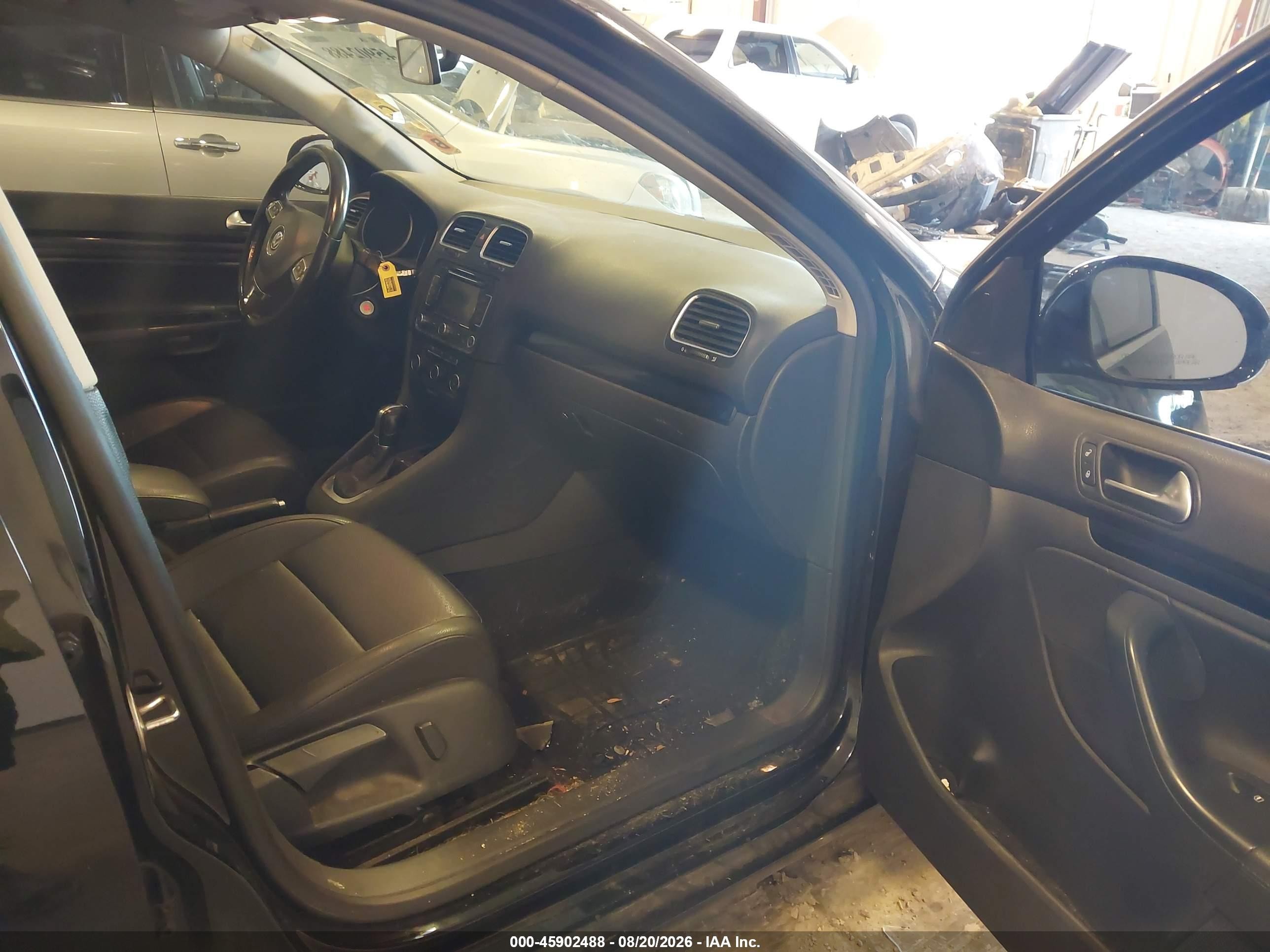 2012 Volkswagen Jetta Sportwagen 2.0l Tdi Black vin: 3VWPL7AJ0CM650192