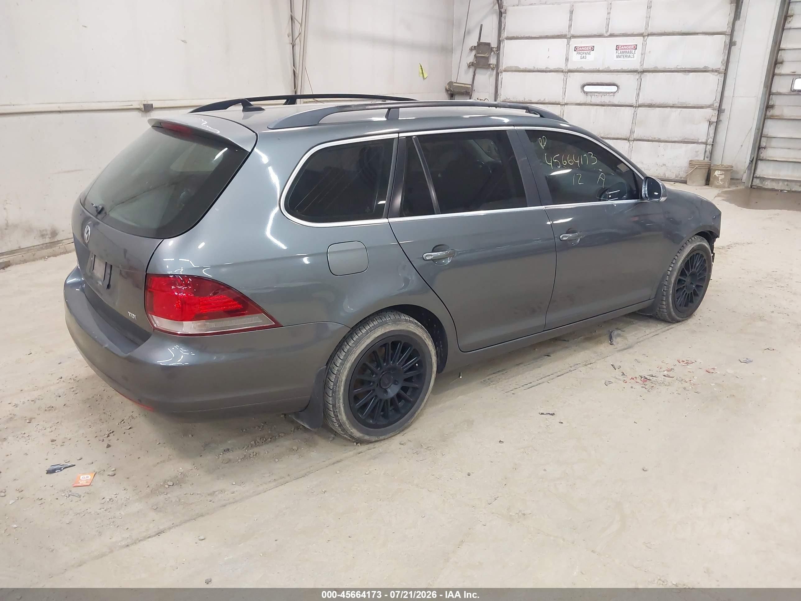 2012 Volkswagen Jetta Sportwagen 2.0l Tdi Gray vin: 3VWPL7AJ0CM684570