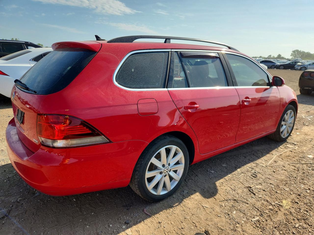 2013 Volkswagen Jetta Tdi Red vin: 3VWPL7AJ0DM673084