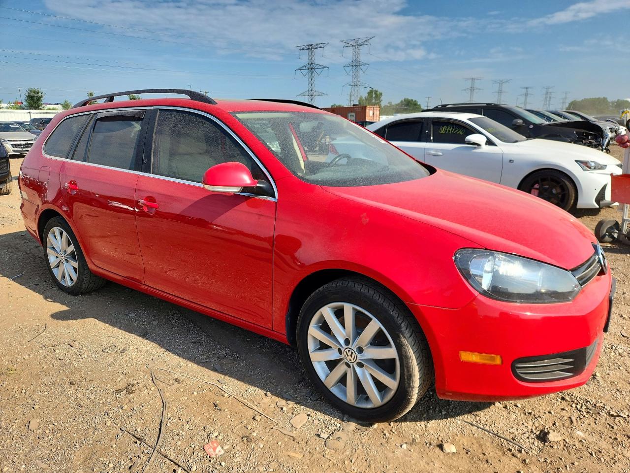 2013 Volkswagen Jetta Tdi Red vin: 3VWPL7AJ0DM673084